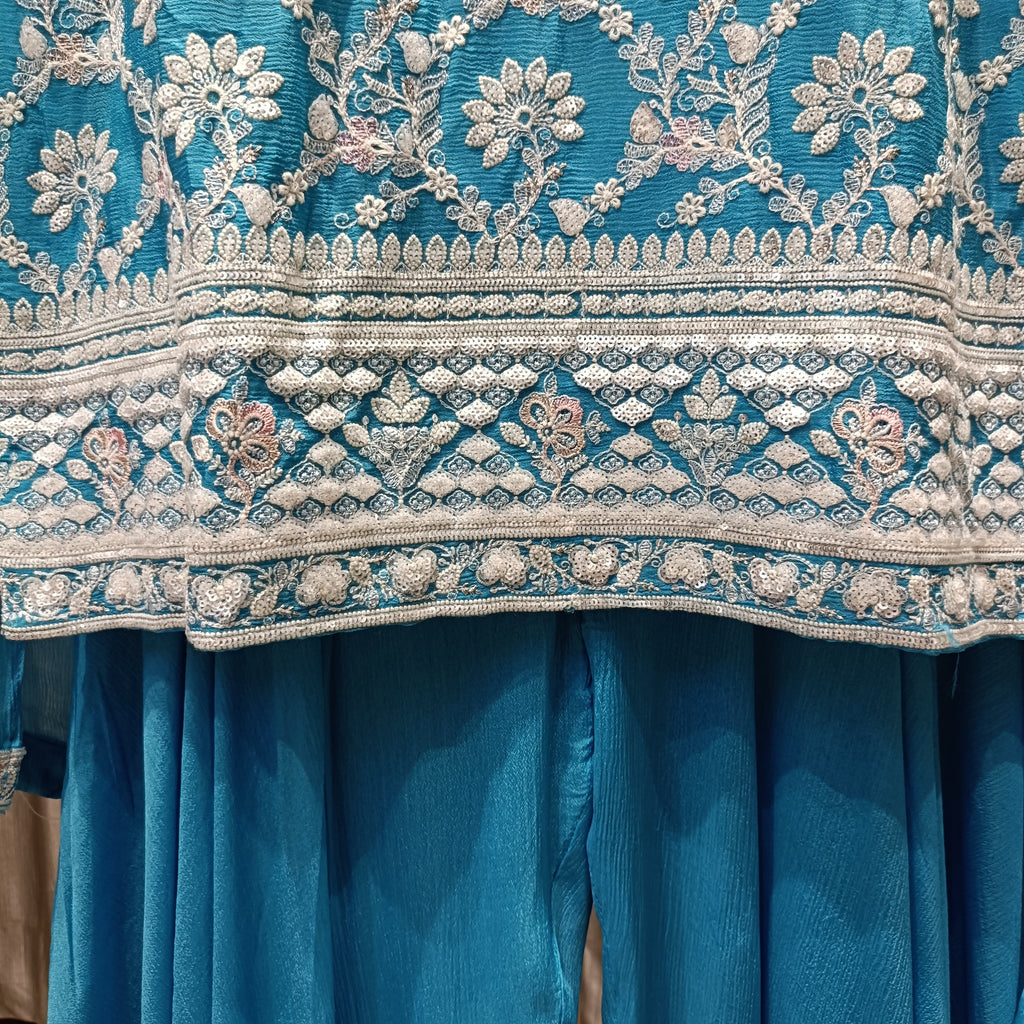 SPHAGATTI STYLE PALAZZO SET FESTIVE OCCASSION,PARTY WEAR OUTFIT