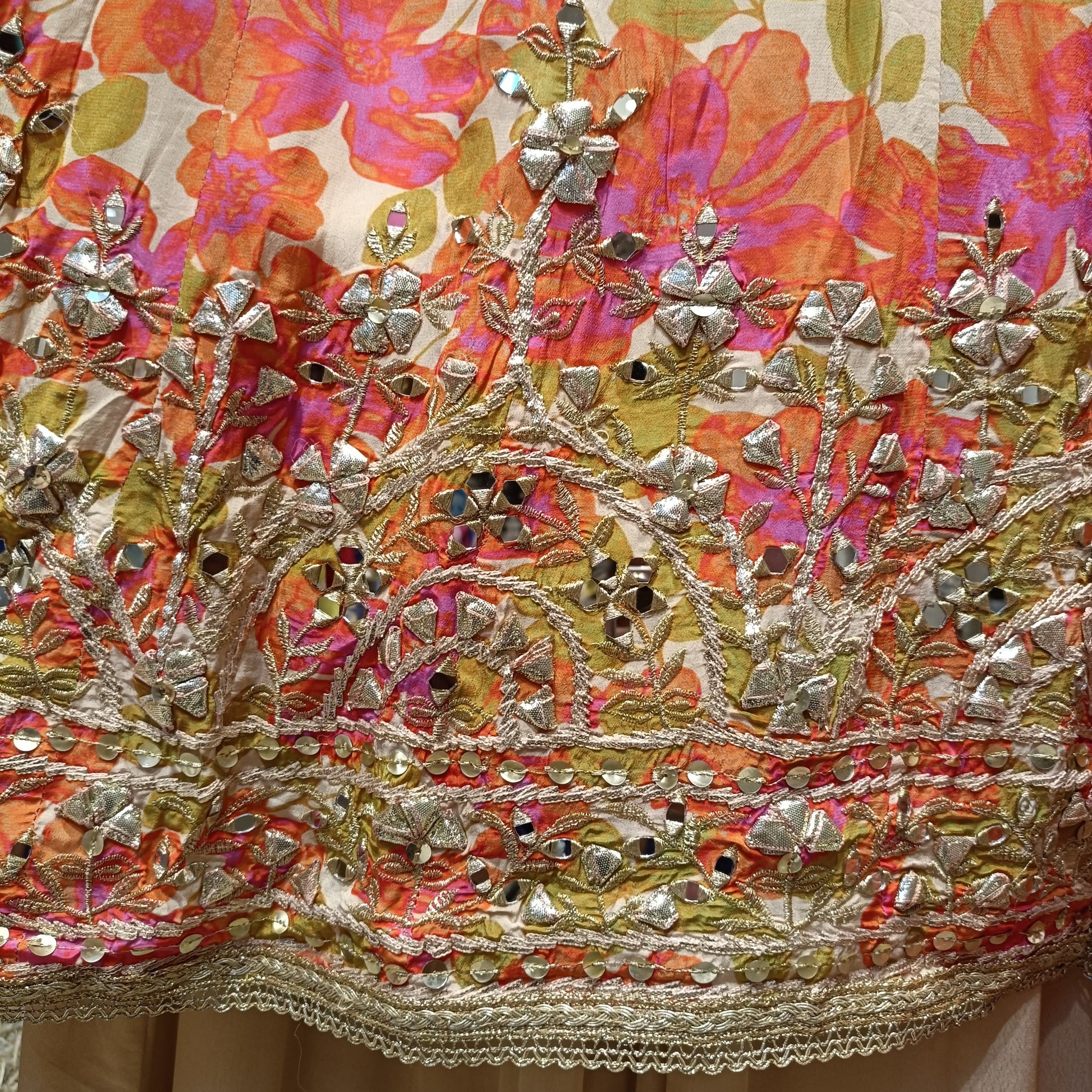 FLORAL PRINT PALAZZO SET WITH ANARKALI SANGEET,MEHNDI, TRADITIONAL,FESTIVE OCCASSION