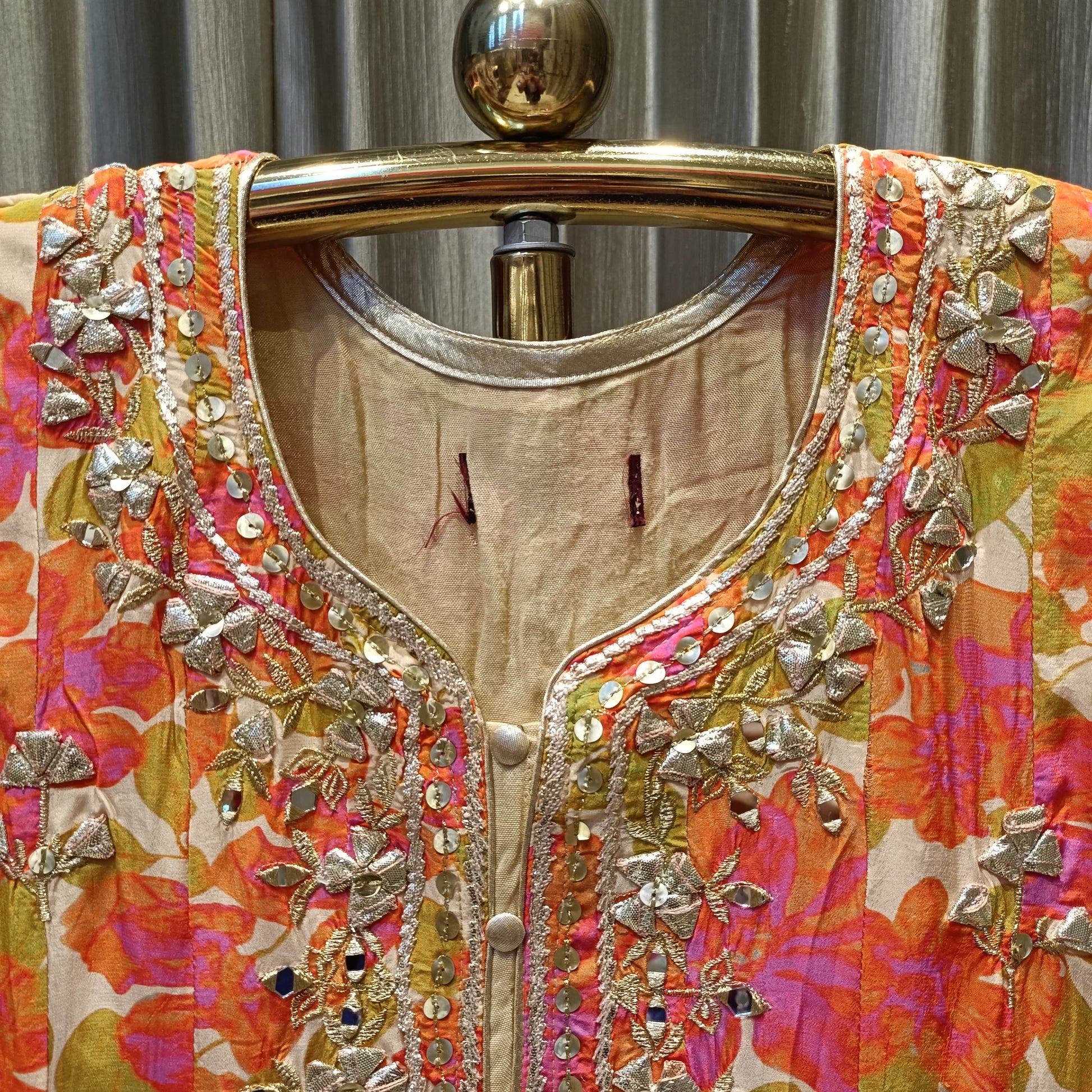 FLORAL PRINT PALAZZO SET WITH ANARKALI SANGEET,MEHNDI, TRADITIONAL,FESTIVE OCCASSION