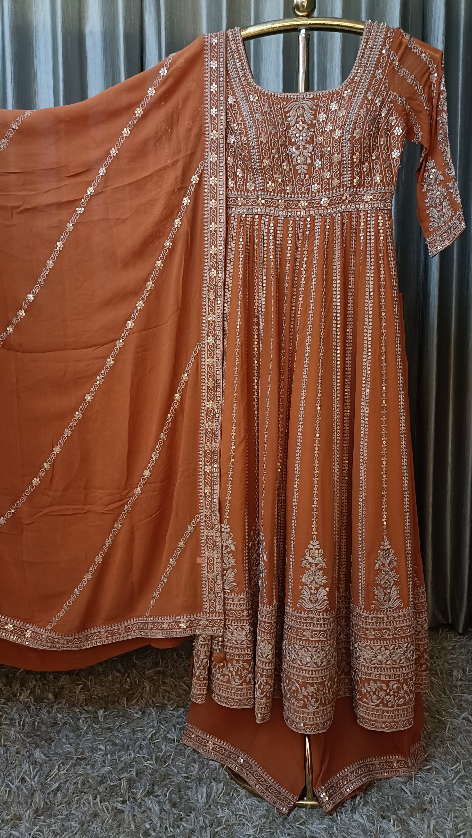 ANARKALI PALAZZO SET FESTIVE OCCASSION,RECEPTION PARTY WEAR