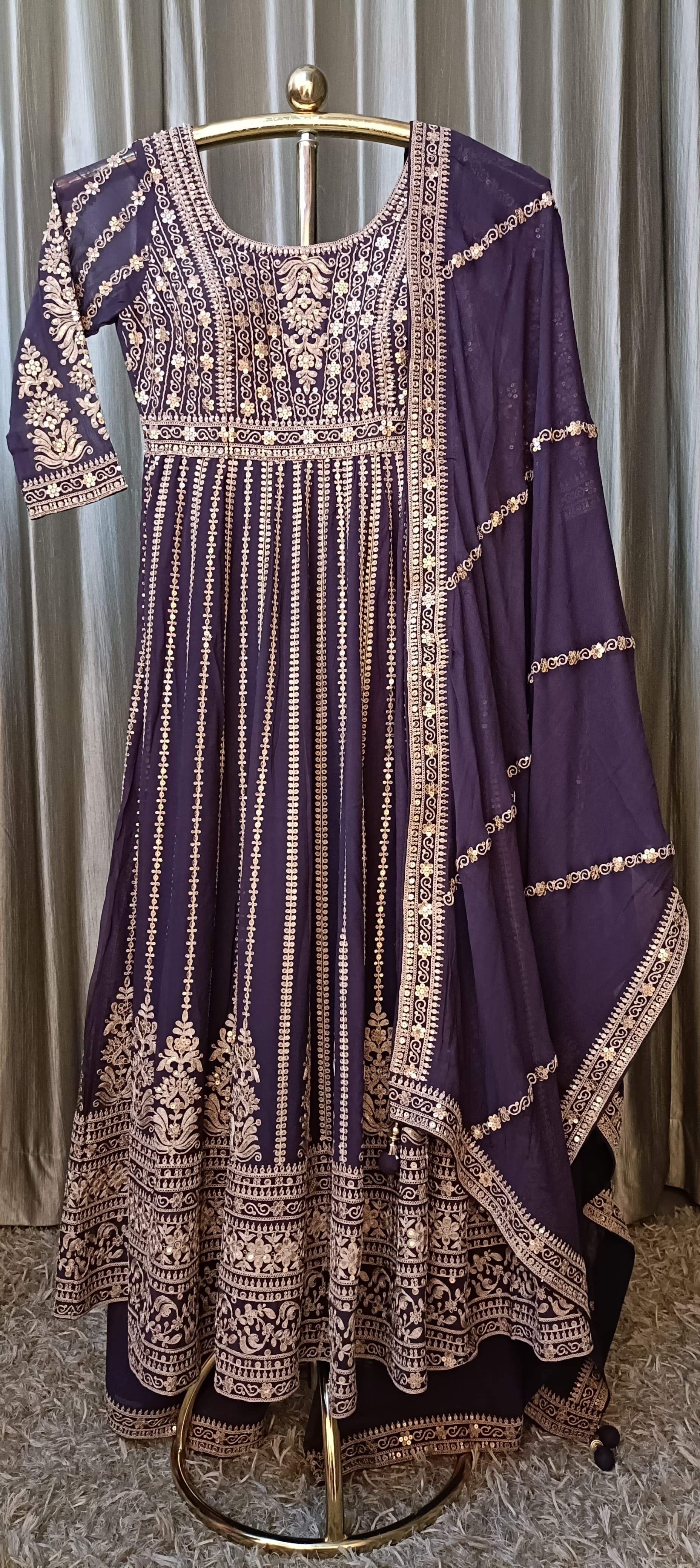 ANARKALI PALAZZO SET MEHNDI,SANGEET,RECEPTION,WEDDING,PARTY WEAR