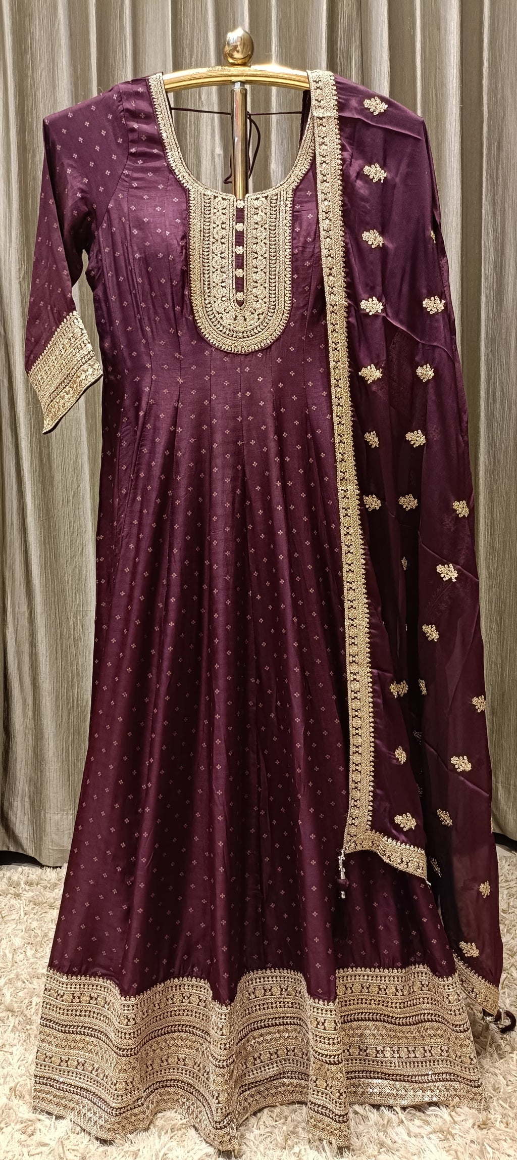 ANARKALI FLOOR LENGTH EVENING RECEPTION,WEDDING,SANGEET PARTY
