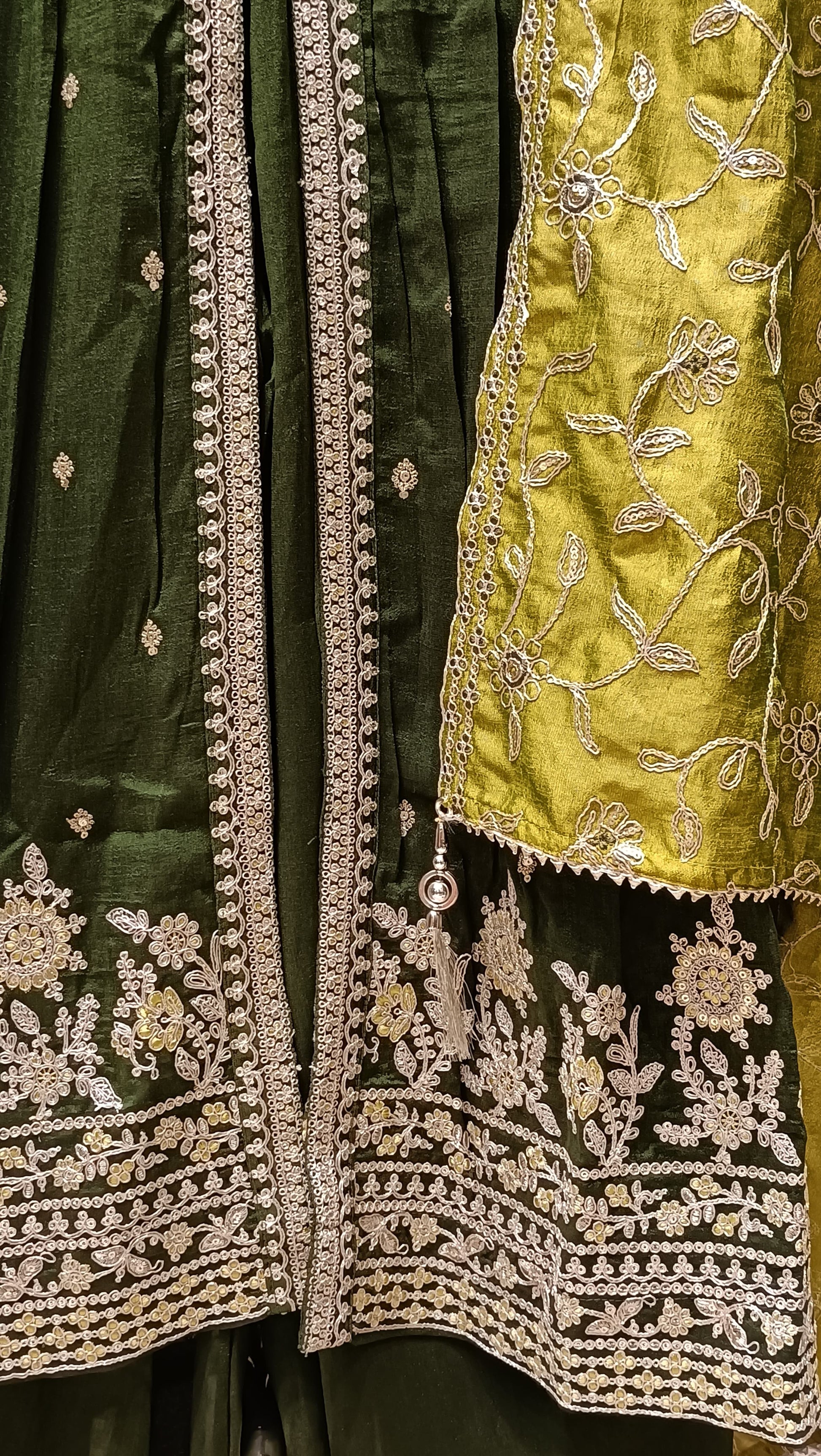 ANARKALI FRONT CUT SLIT WITH PALAZZO SET WEDDING, RECEPTION, FESTIVE OCCASSION, PARTY WEAR