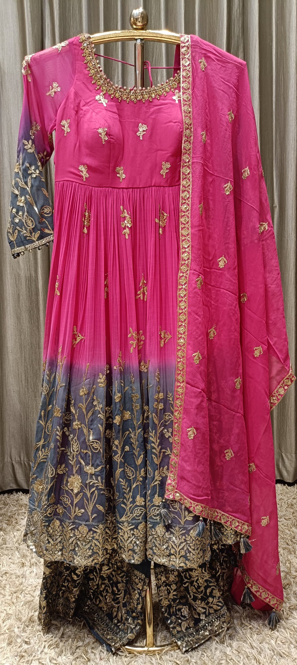 ANARKALI PALAZZO SET CASUAL WEDDING, SANGEET,MEHNDI,FESTIVE OCCASSION PARTY WEAR