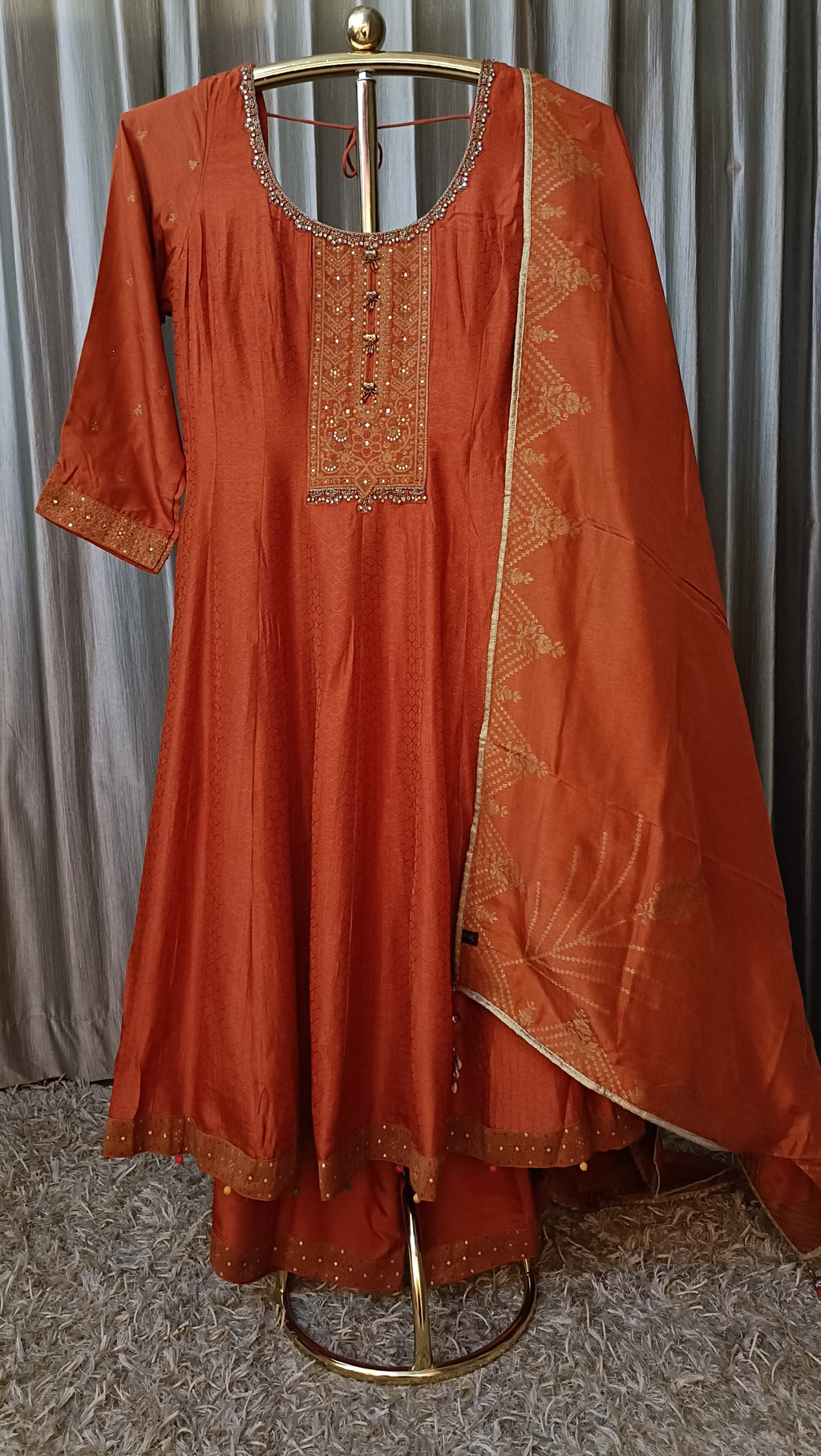 ANARKALI PALAZZO SET SANGEET,MEHNDI, TRADITIONAL,FUNCTIONAL,PARTY WEAR