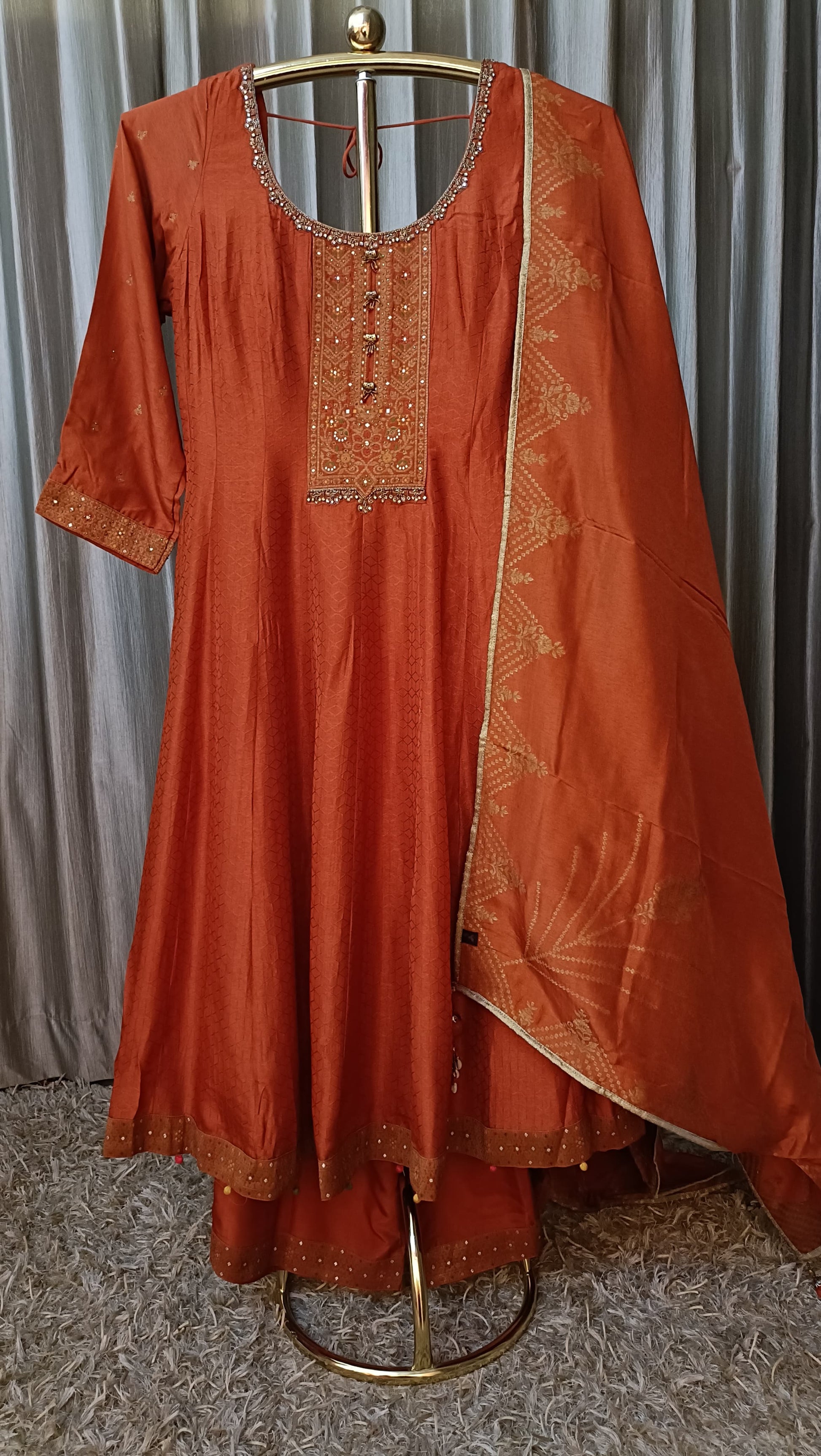 ANARKALI PALAZZO SET SANGEET,MEHNDI, TRADITIONAL,FUNCTIONAL,PARTY WEAR