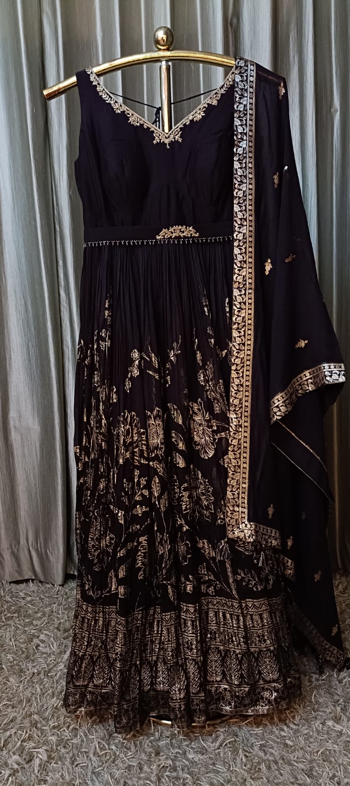 ANARKALI FLOOR LENGTH SANGEET,RECEPTION, FESTIVE OCCASSION PARTY WEAR