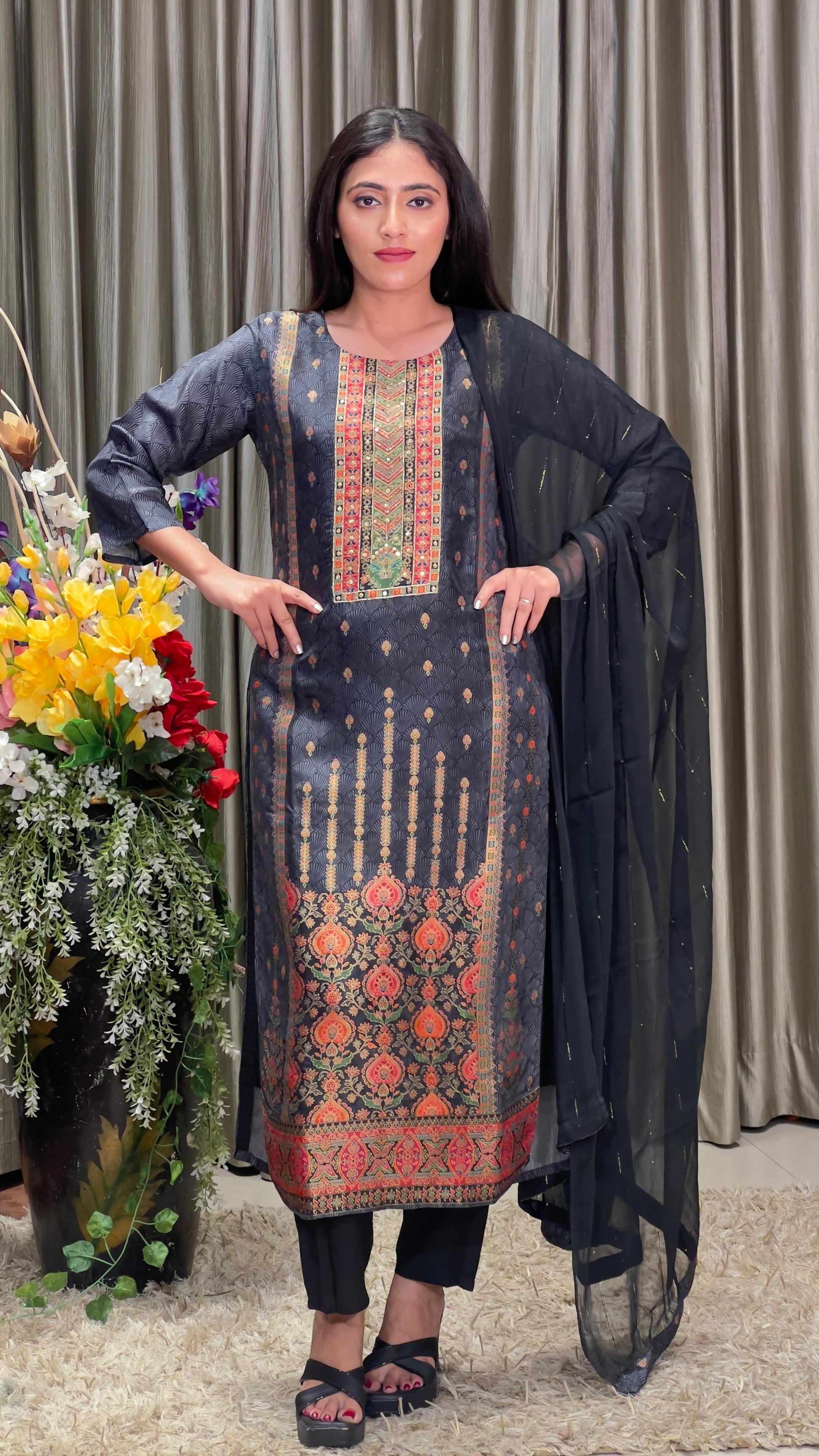 SEMI OCCASSION PARTY WEAR KURTA SET