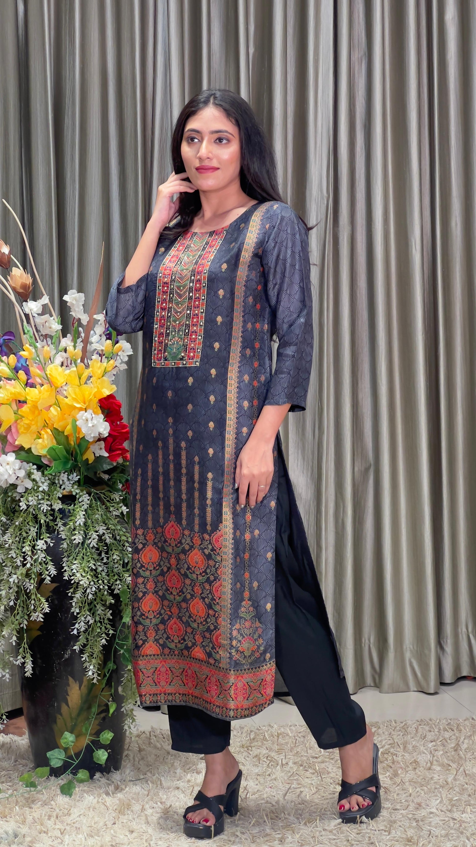 SEMI OCCASSION PARTY WEAR KURTA SET