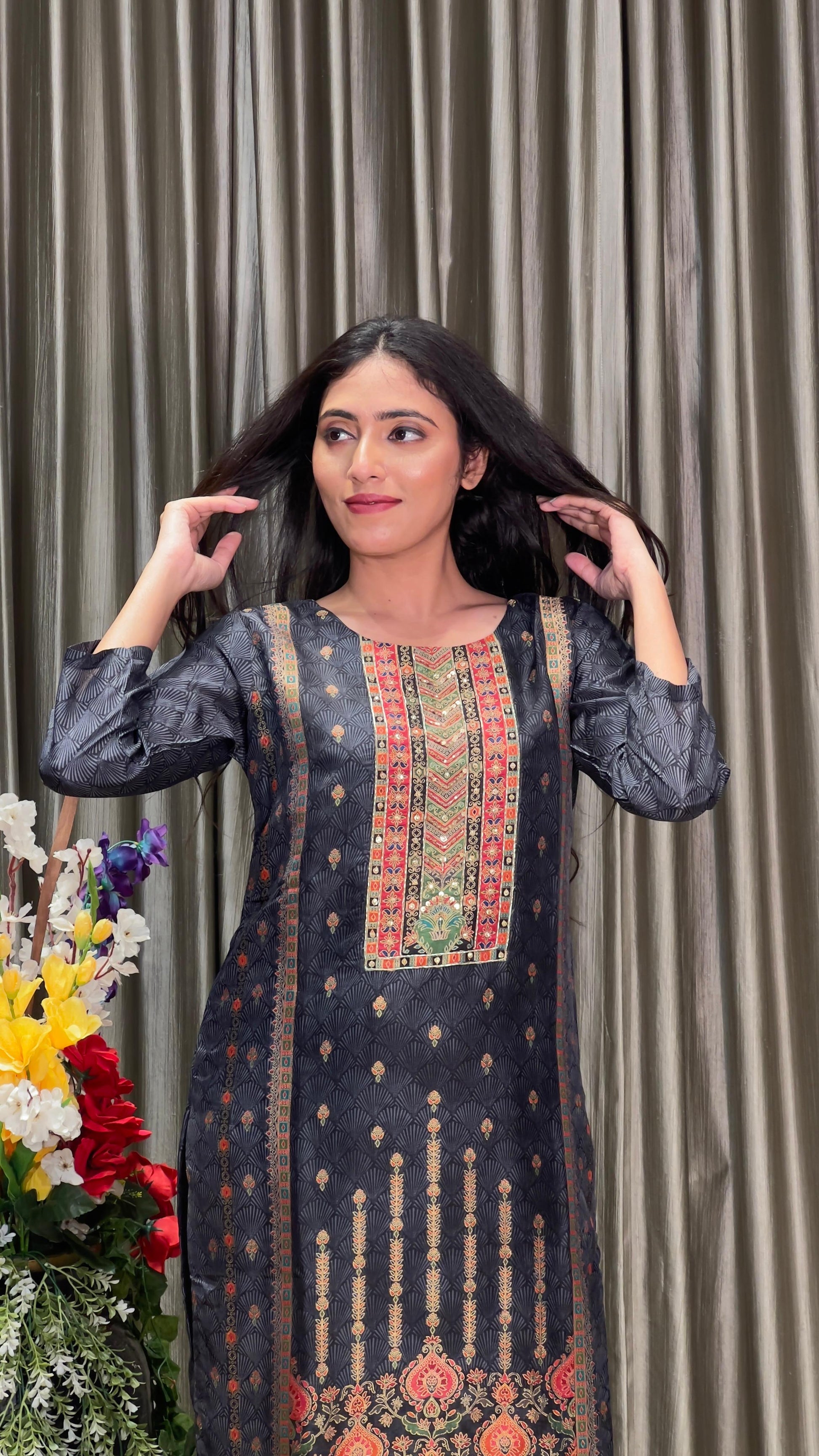 SEMI OCCASSION PARTY WEAR KURTA SET