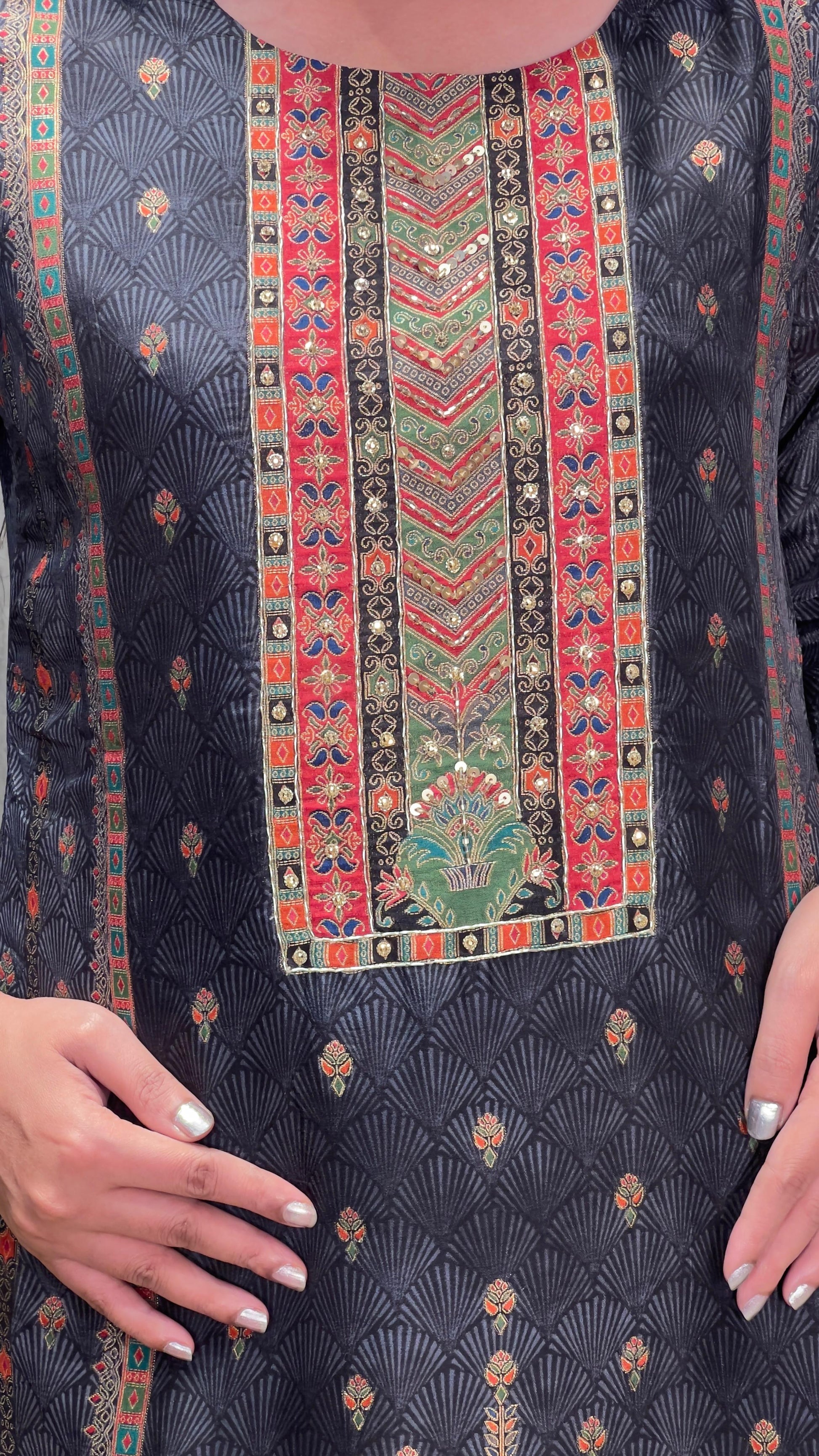 SEMI OCCASSION PARTY WEAR KURTA SET