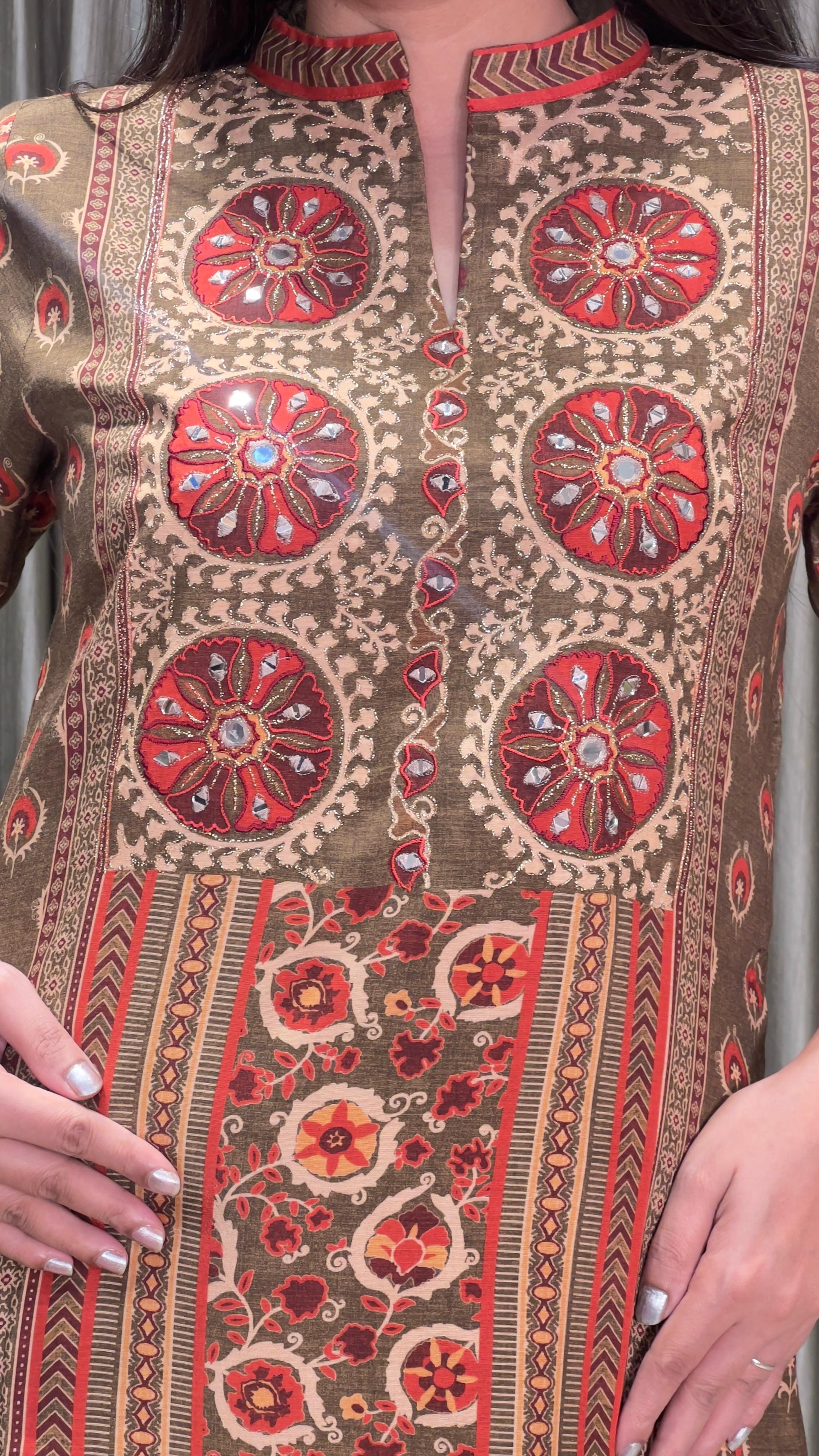 SEMI CASUAL FESTIVE OCCASSION KURTA SET
