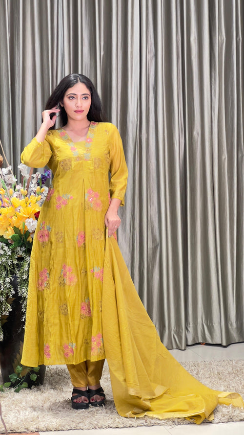A-LINE FALARE KURTA SET CASUAL ,DAILY,OFFICE WEAR KURTA SET
