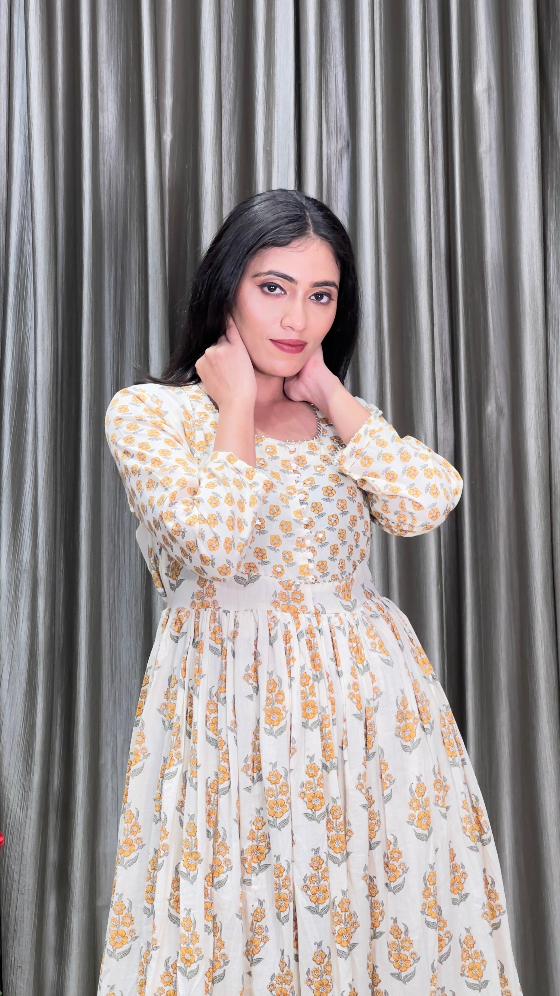 daily wear printed cotton kurta set