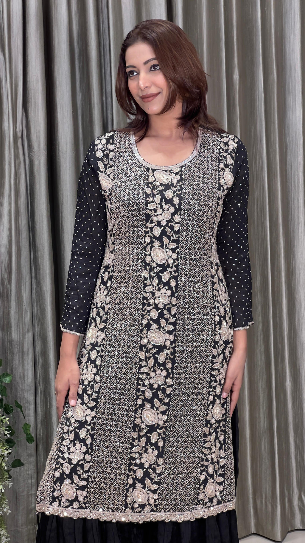 COCKTAIL PARTY WEAR GHARARA SUIT