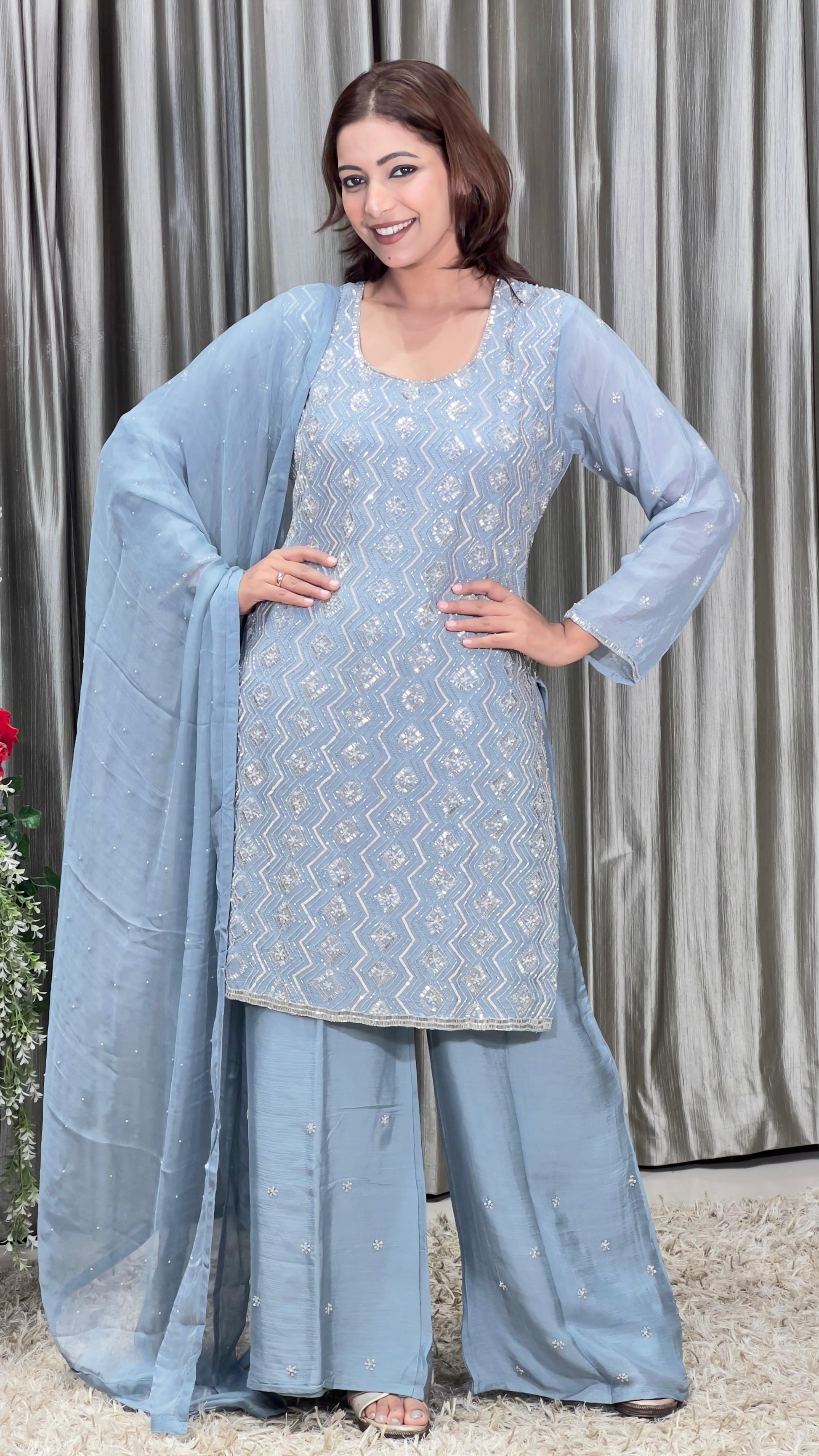 SANGEET,MEHNDI,FESTIVAL,PARTY WEAR PALAZZO SUIT