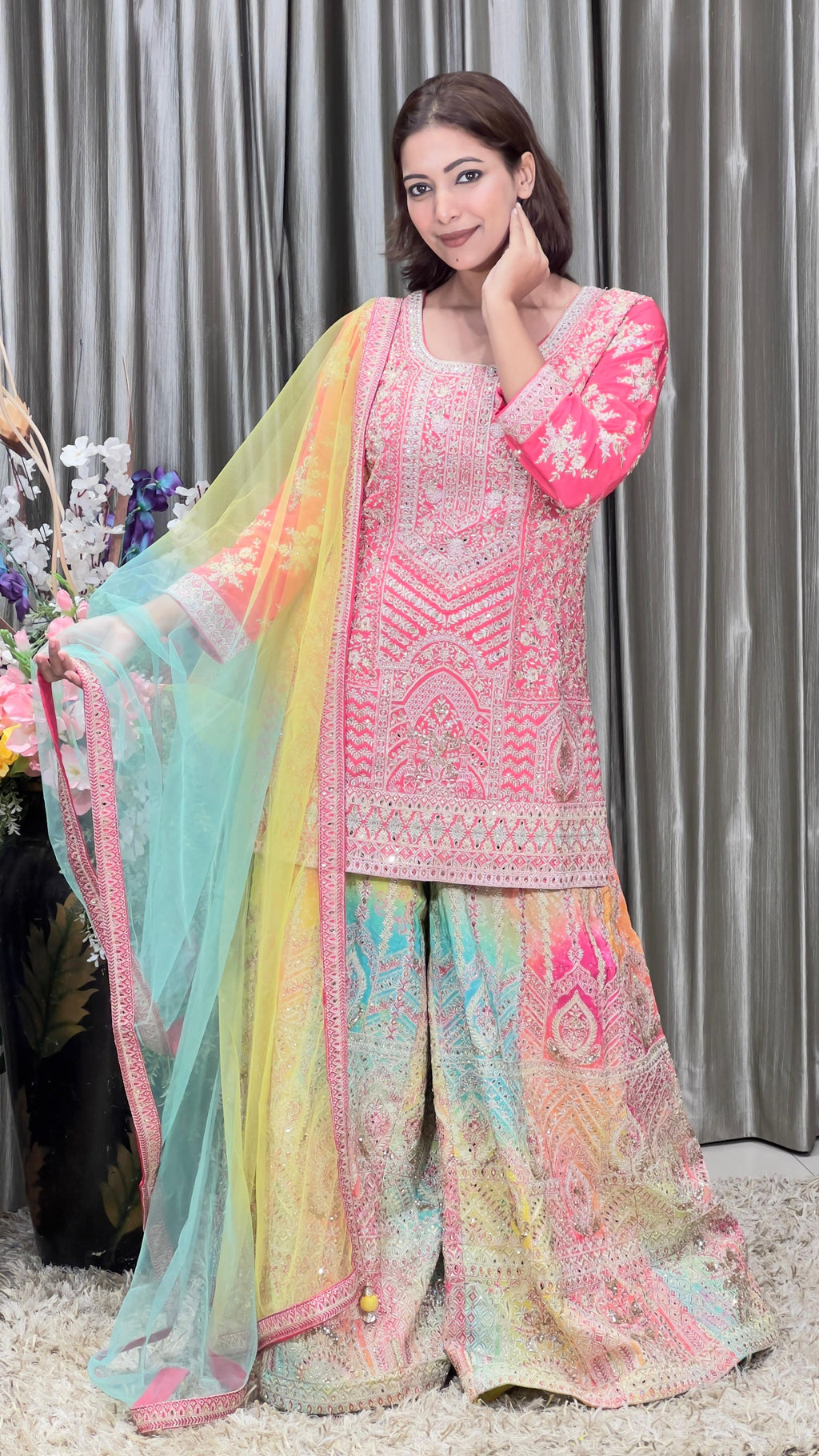 DESIGNER PARTY LOOK PALAZZO SUIT