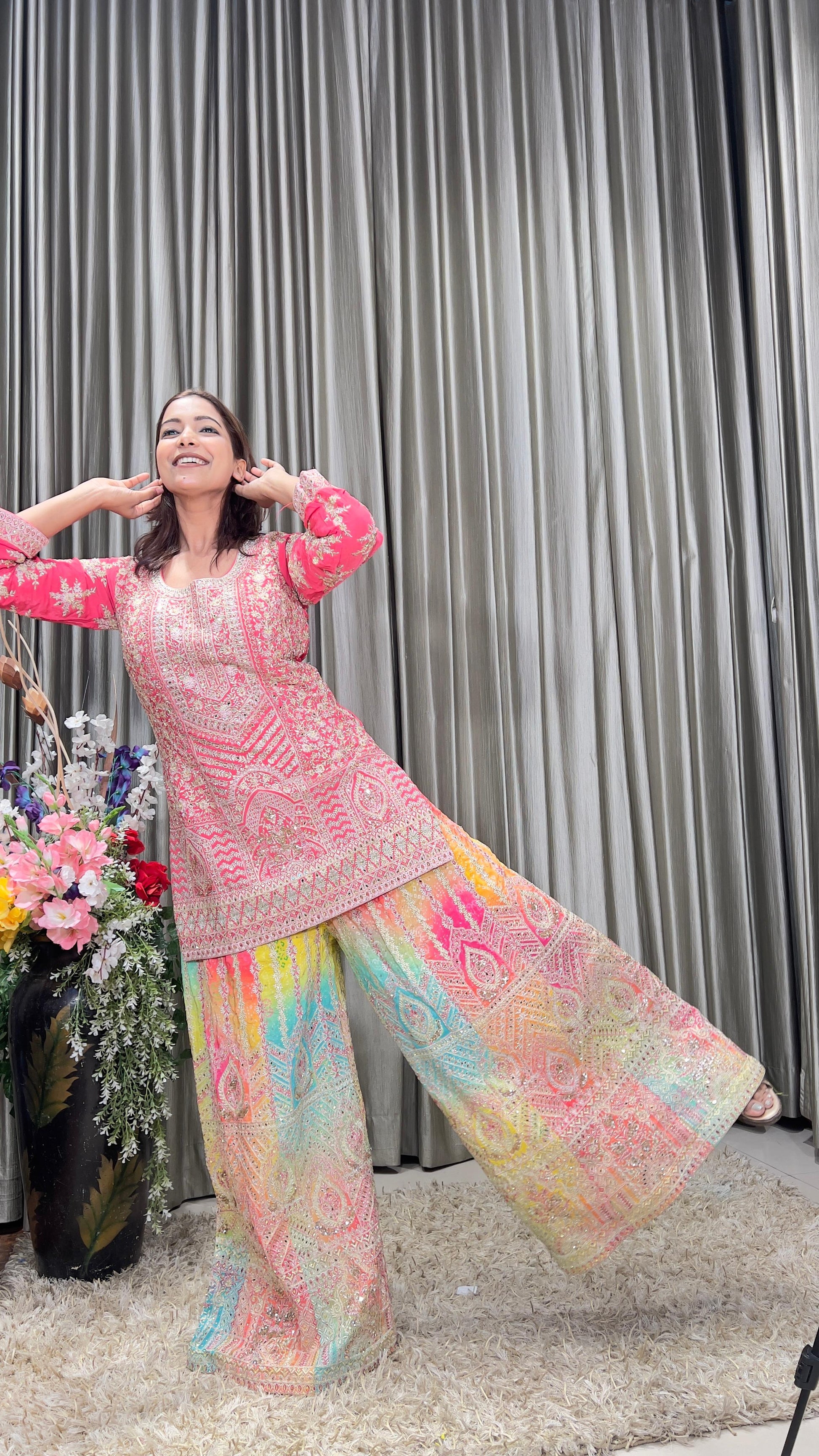 DESIGNER PARTY LOOK PALAZZO SUIT