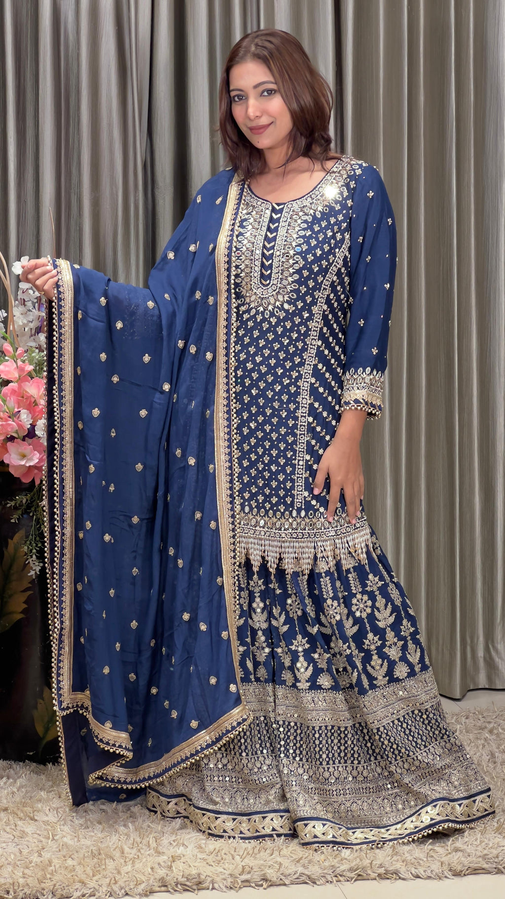 PARTY WEAR RECEPTION LOOK GHARARA SUIT