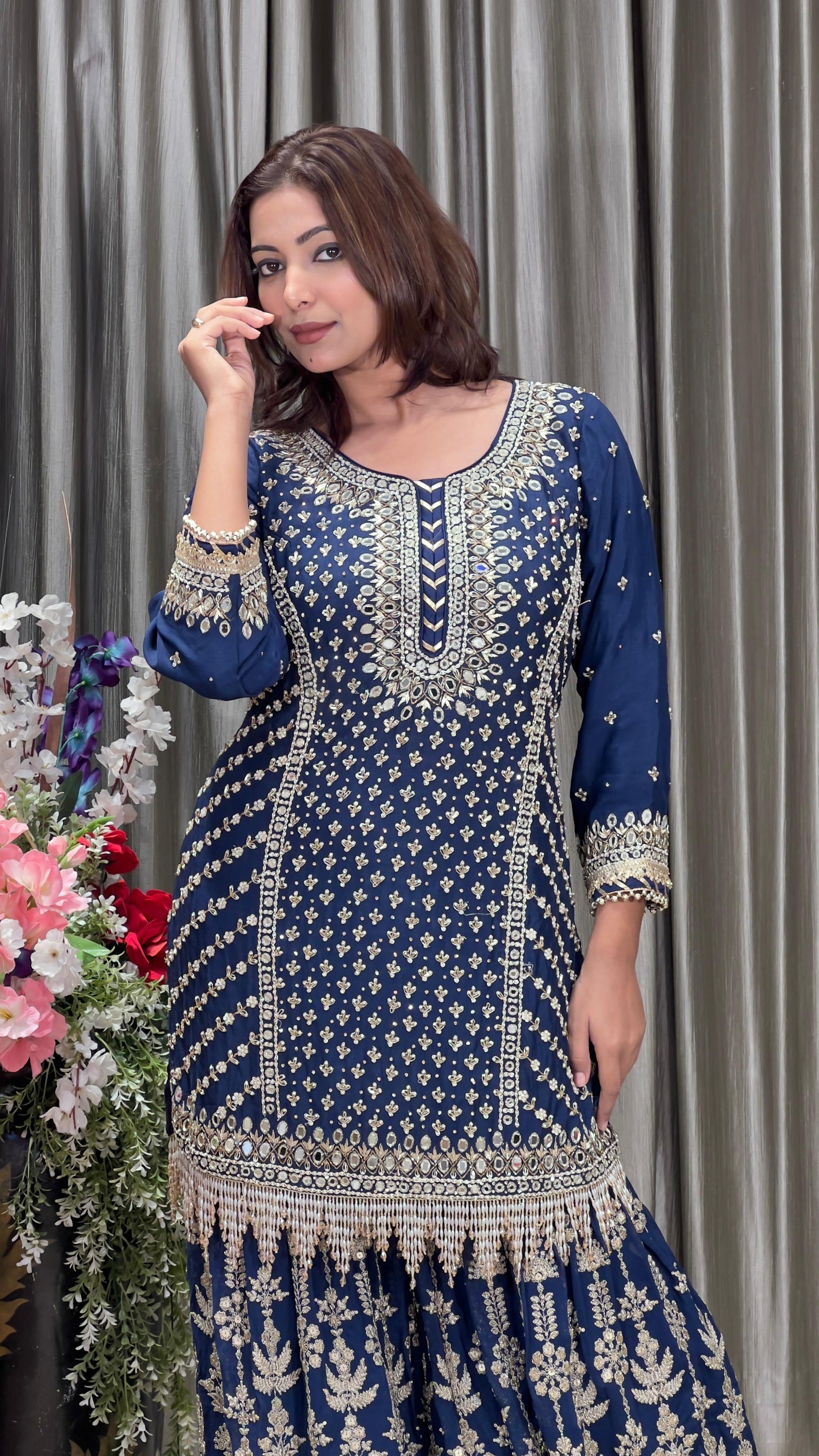 PARTY WEAR RECEPTION LOOK GHARARA SUIT