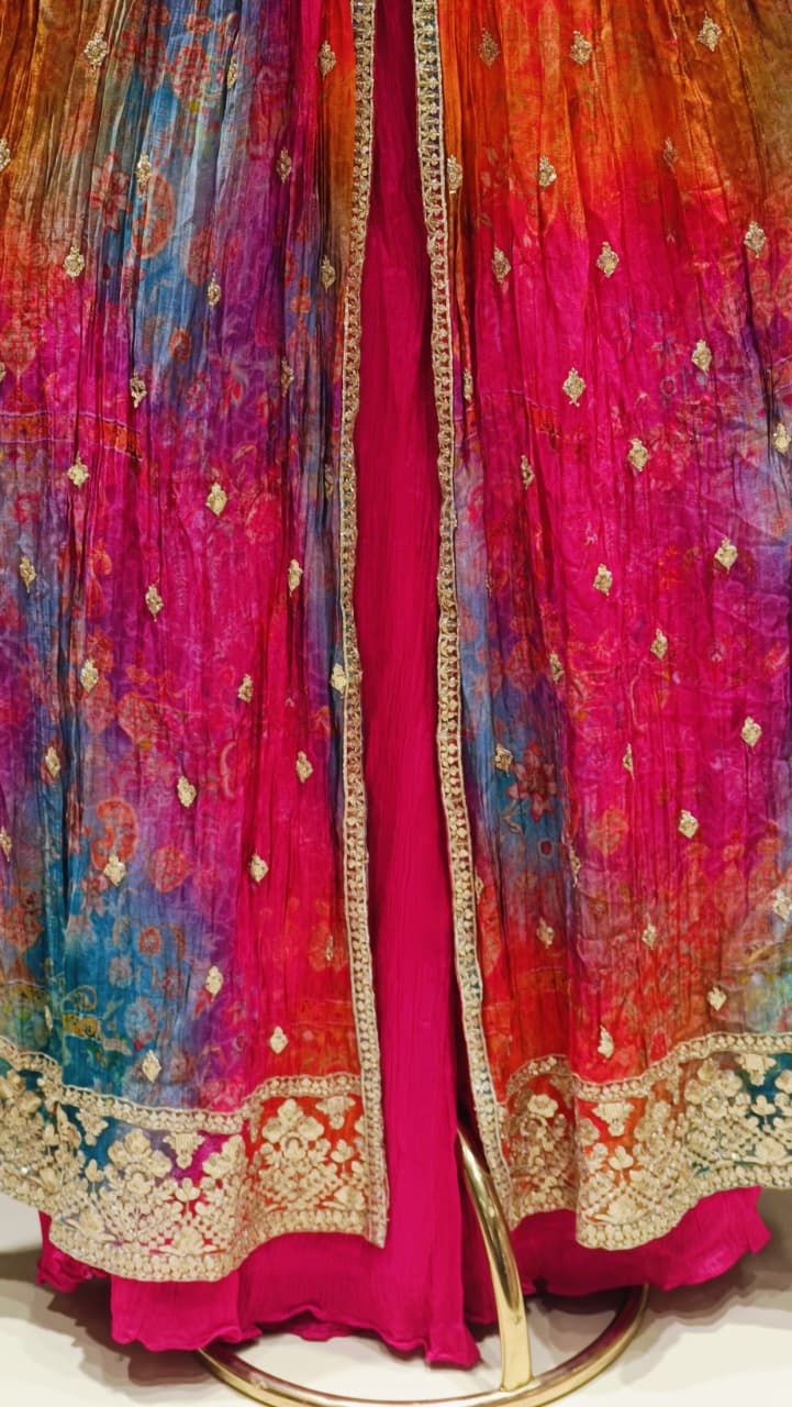 FRONT-CUT INDO-WESTERN STYEL PARTY WEAR