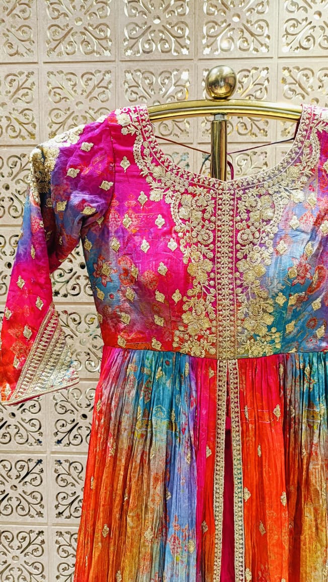 FRONT-CUT INDO-WESTERN STYEL PARTY WEAR