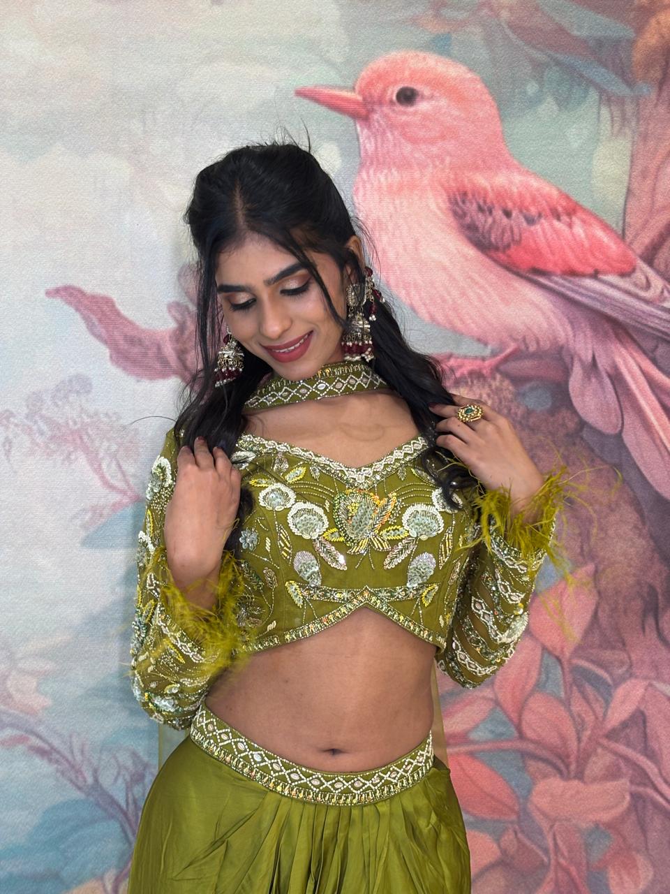 INDO-WESTERN MEHNDI,HALDI,EVENING OUTFIT