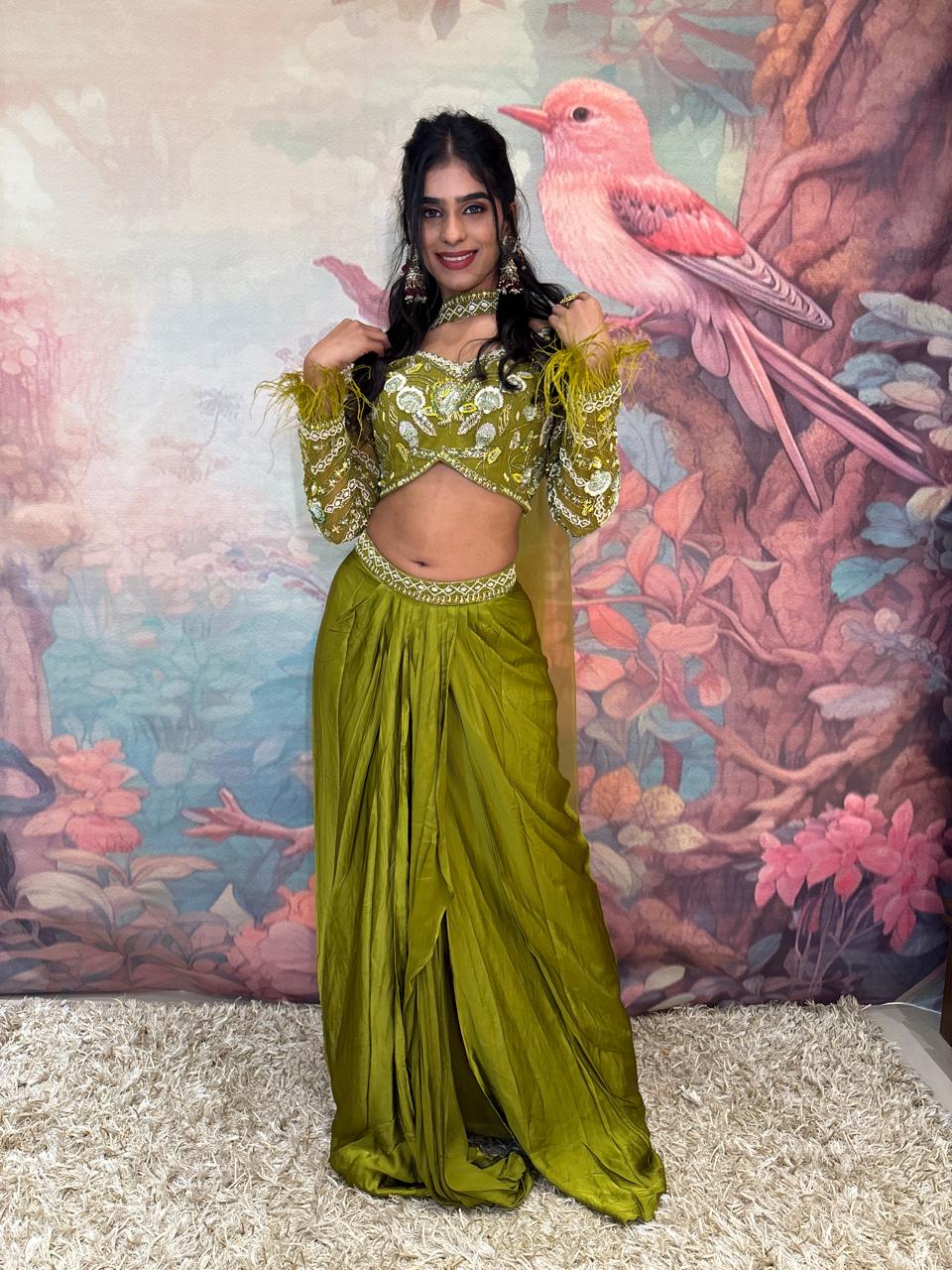INDO-WESTERN MEHNDI,HALDI,EVENING OUTFIT
