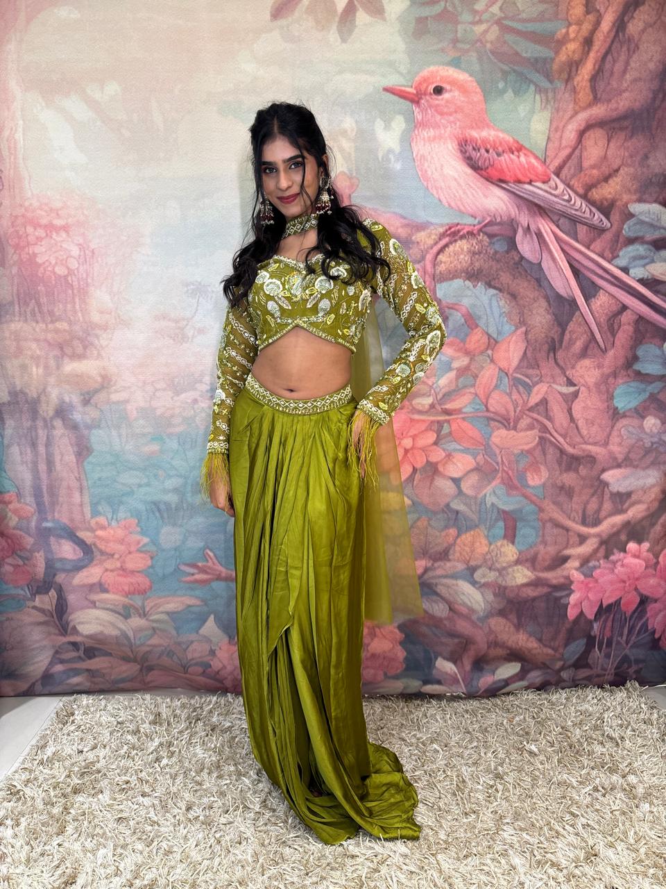 INDO-WESTERN MEHNDI,HALDI,EVENING OUTFIT