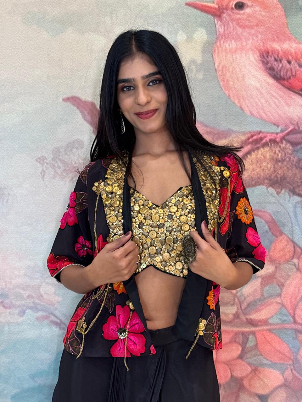 INDO-WESTERN DHOTI STYLE OUTFIT