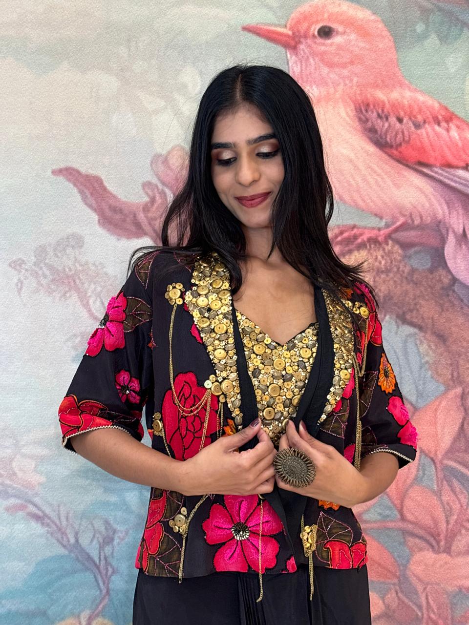 INDO-WESTERN DHOTI STYLE OUTFIT