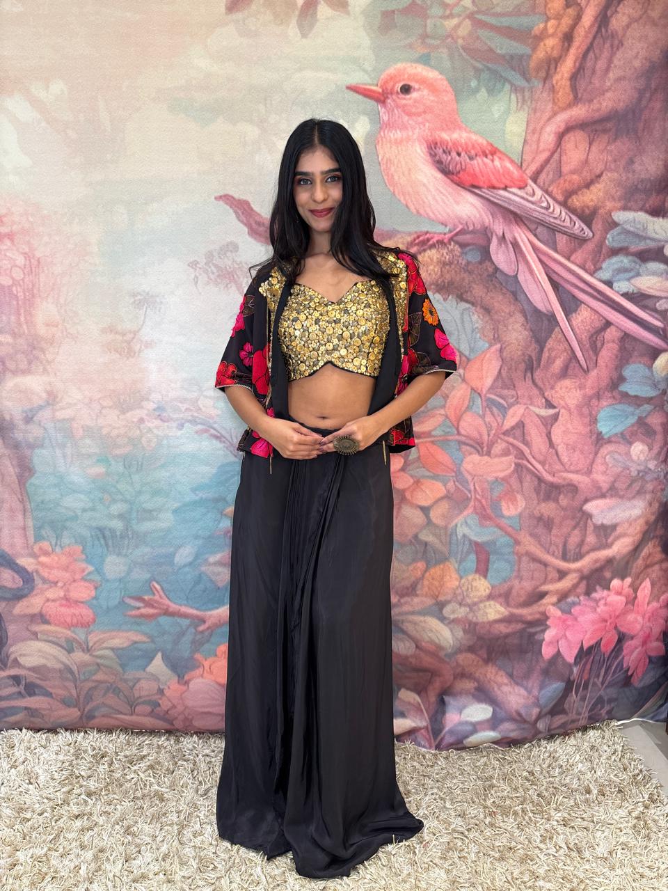 INDO-WESTERN DHOTI STYLE OUTFIT