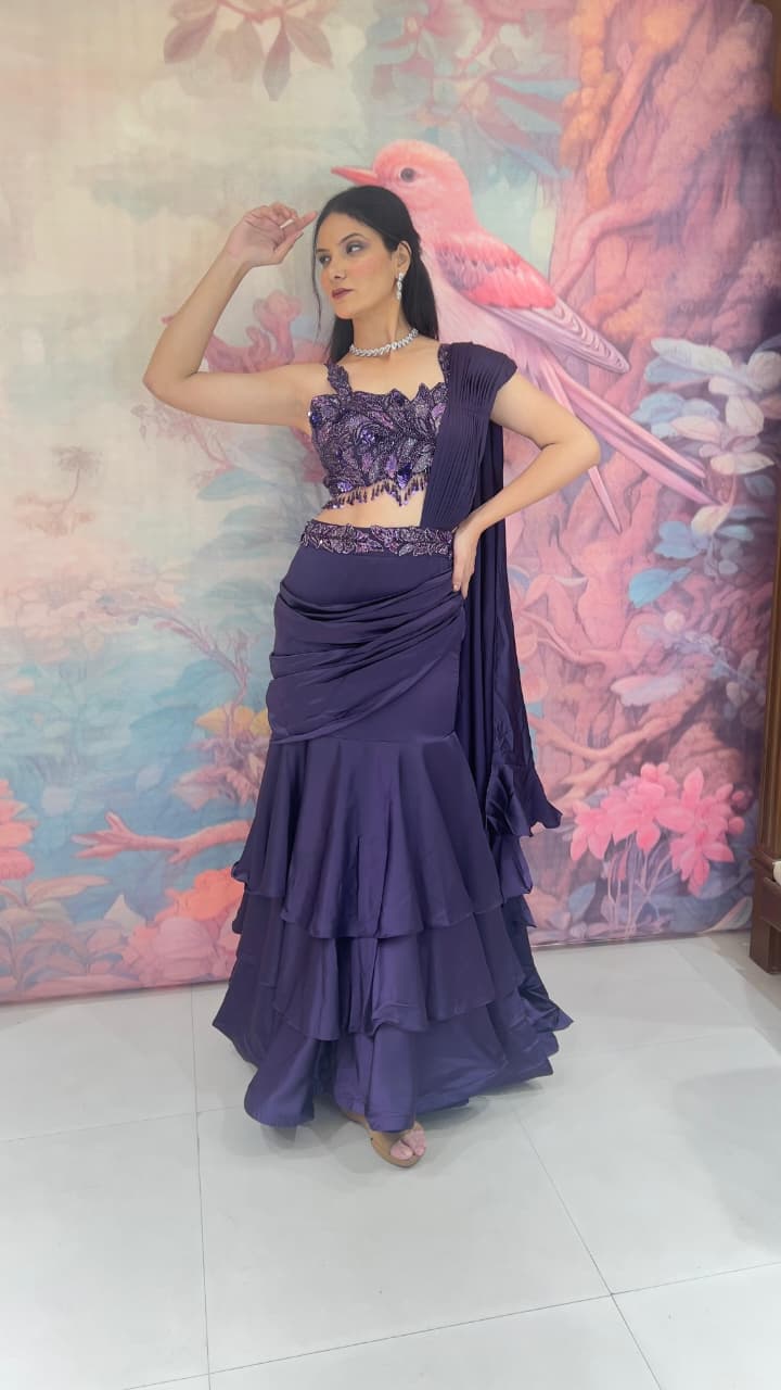 DESIGNER FISH-CUT LEHENGA