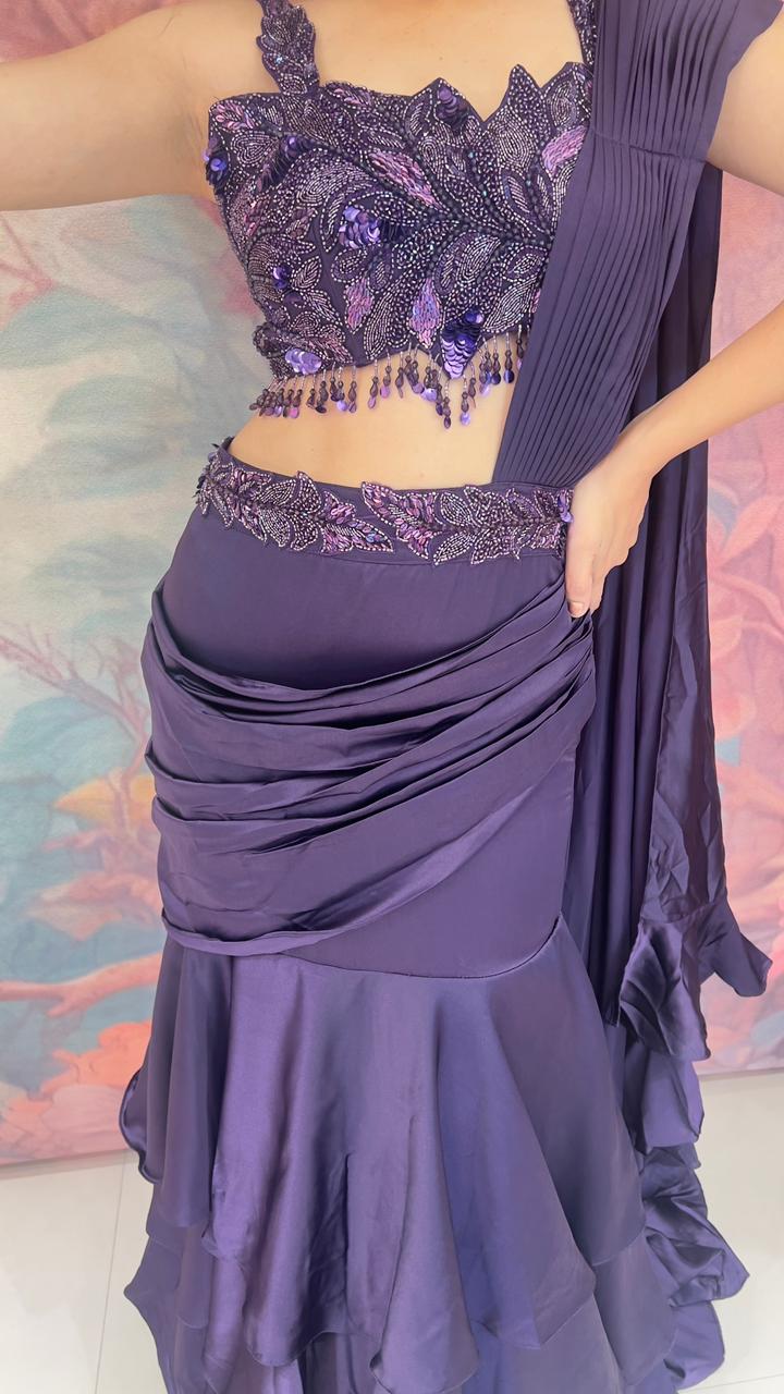 DESIGNER FISH-CUT LEHENGA