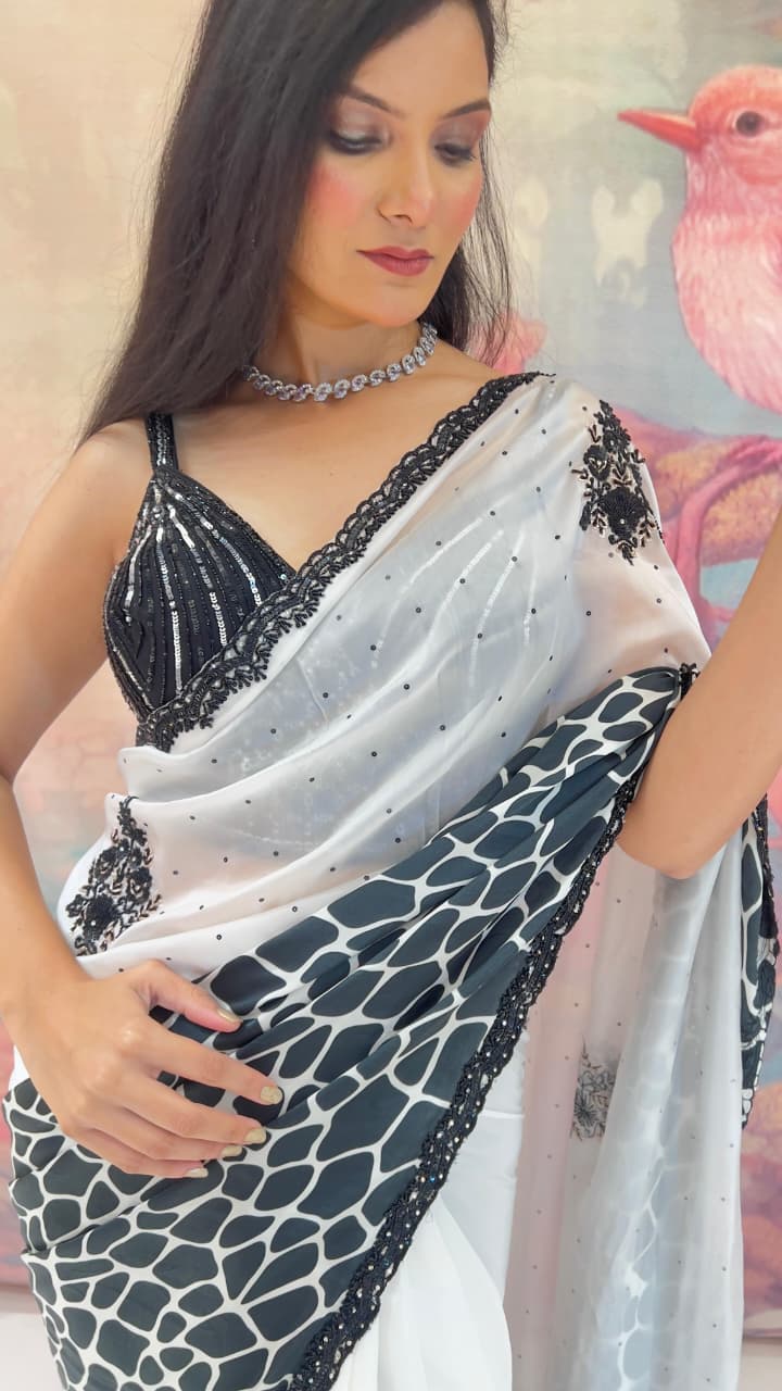 COCKTAIL LOOK PARTY WEAR SAREE