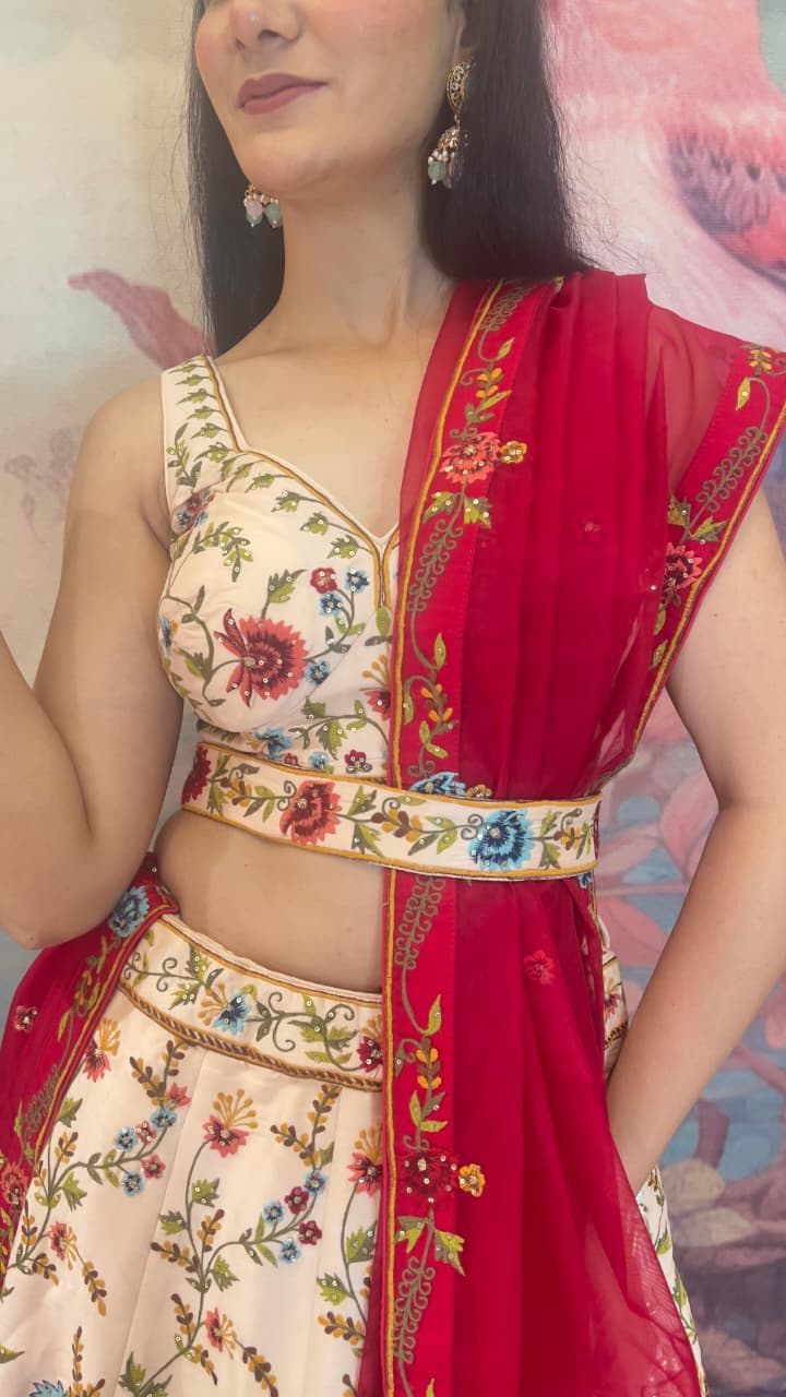 DESIGNER PARTY WEAR RECEPTION ENGAGMENT WEDDING LEHENGA CHOLI