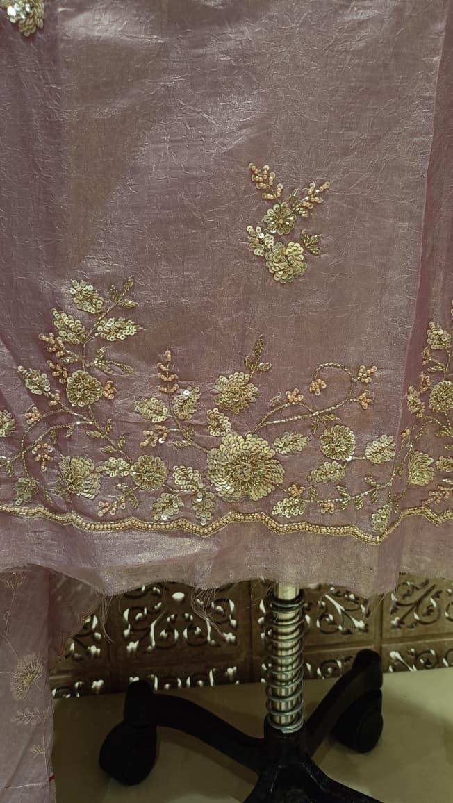 UNSTICHED DESIGNER WORK PARTY WEAR DRESS MATERIAL