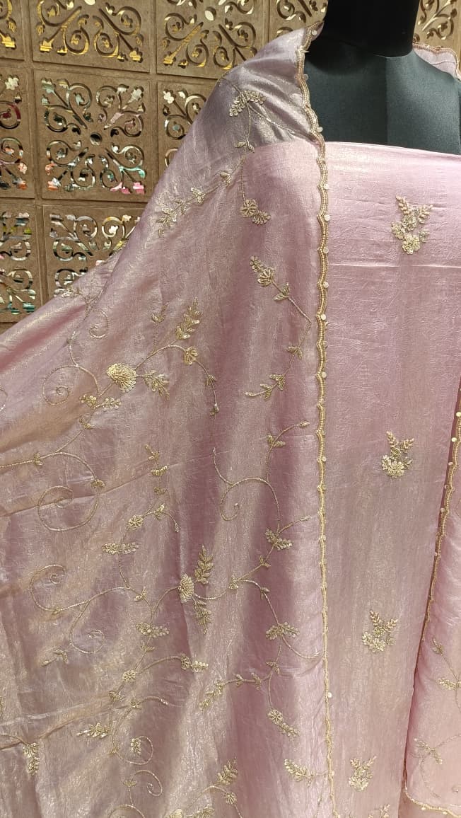 UNSTICHED DESIGNER WORK PARTY WEAR DRESS MATERIAL