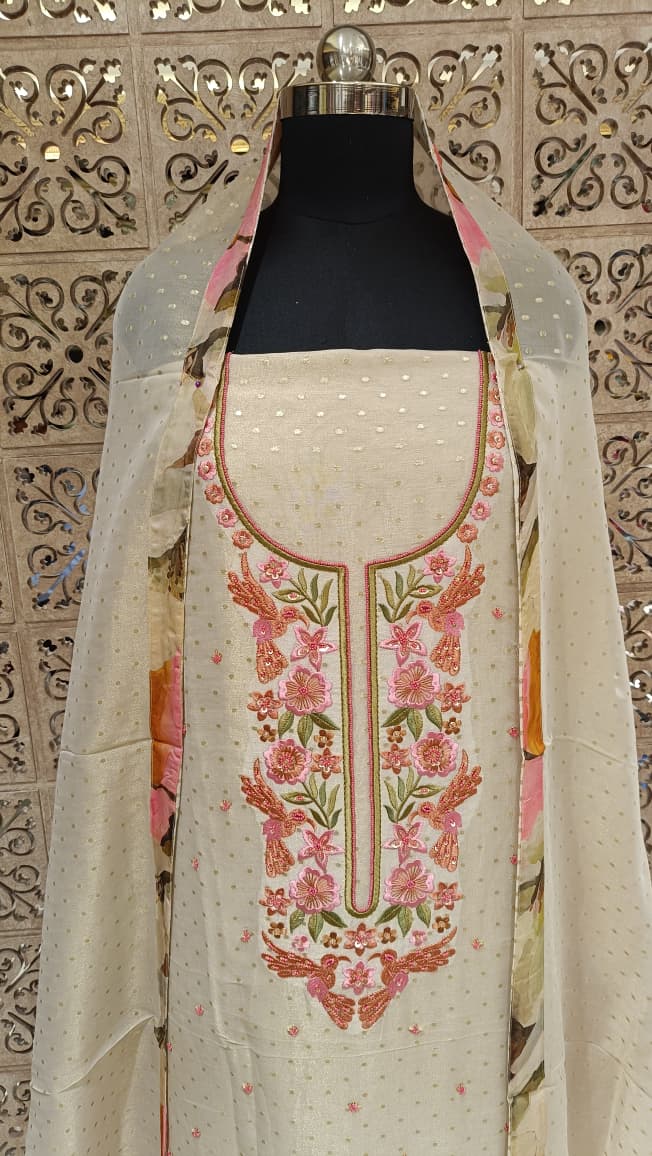 SEMI OCCASSION PARTY WEAR DRESS MATERIAL