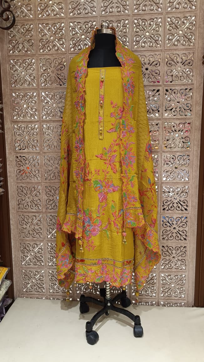 SEMI OCCASSION PARTY WEAR DRESS MATERIAL