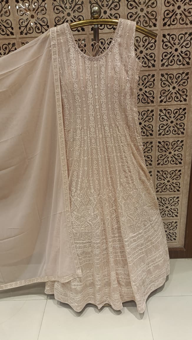 DESIGNER  GOWN STYLE OUTFIT WEDDING EVENING PARTY WEAR