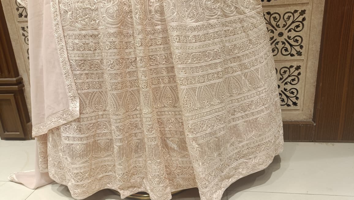 DESIGNER  GOWN STYLE OUTFIT WEDDING EVENING PARTY WEAR