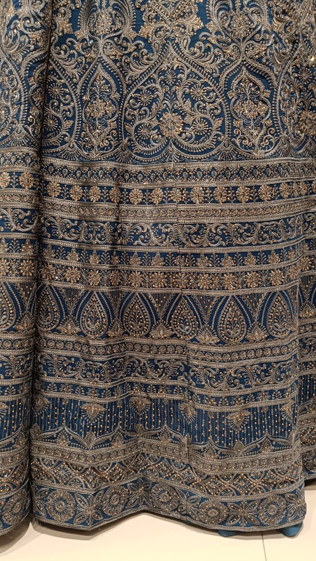 DESIGNER WEDDING RECEPTION PARTY WEAR GOWN