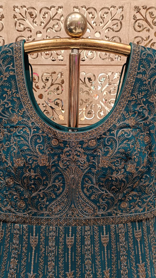 DESIGNER GOWN PARTY WEAR RECEPTION WEDDING OUTFIT