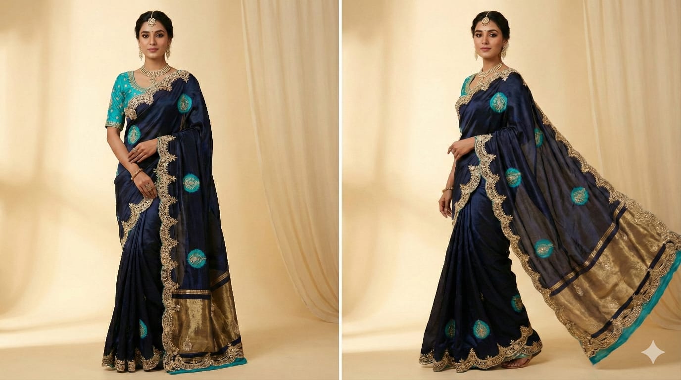 MEHNDI RECEPTION FUNCTIONAL WEAR SAREE