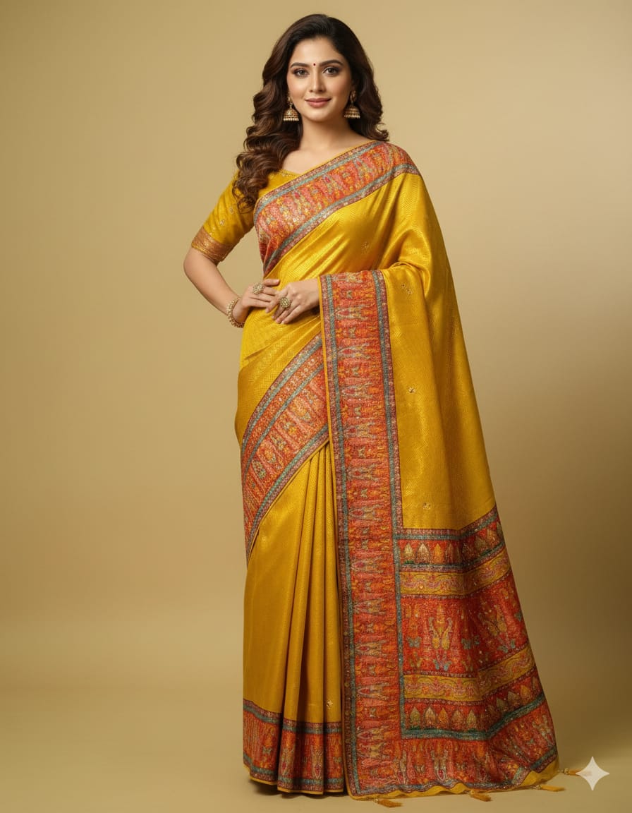 HALDI, MEHNDI, FUNCTIONAL PARTY WEAR SAREE