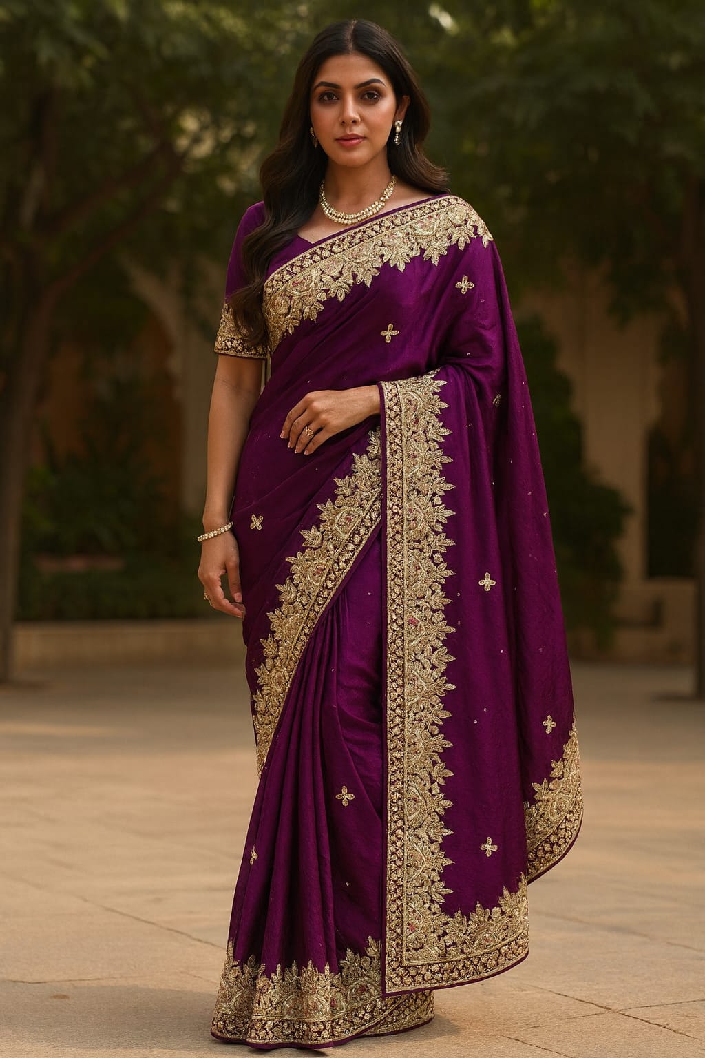 WEDDING RECEPTION FUNCTIONAL PARTY WEAR SAREE