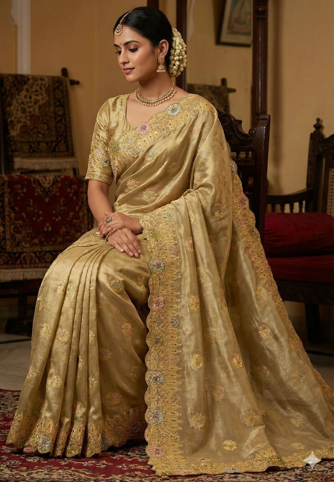 WEDDING RECEPTION PARTY WEAR SAREE