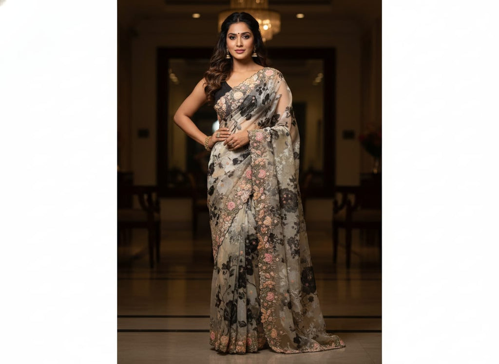 COCKTAIL, EVENING FESTIVE OCCASSION PARTY WEAR SAREE