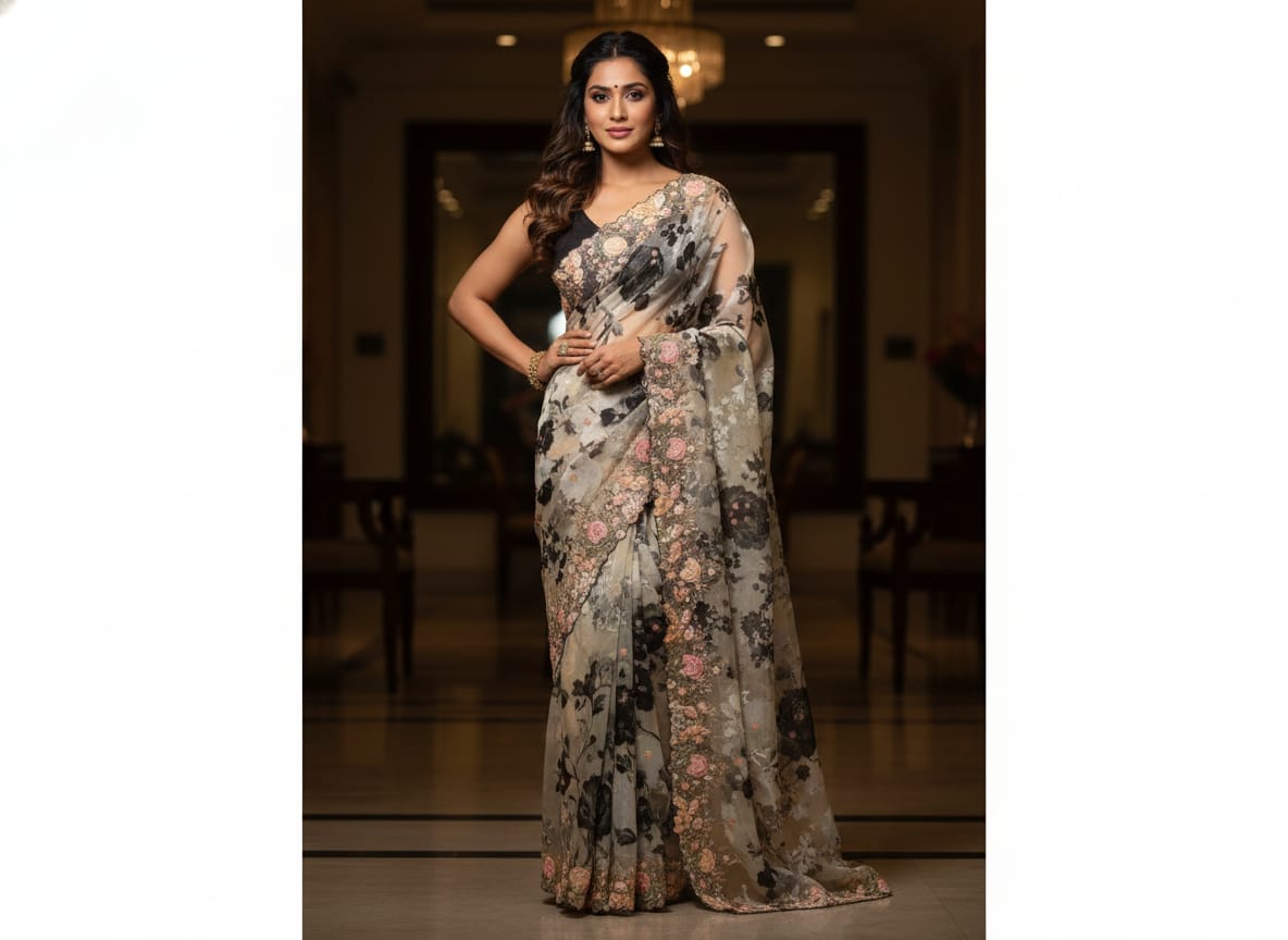 COCKTAIL, EVENING FESTIVE OCCASSION PARTY WEAR SAREE